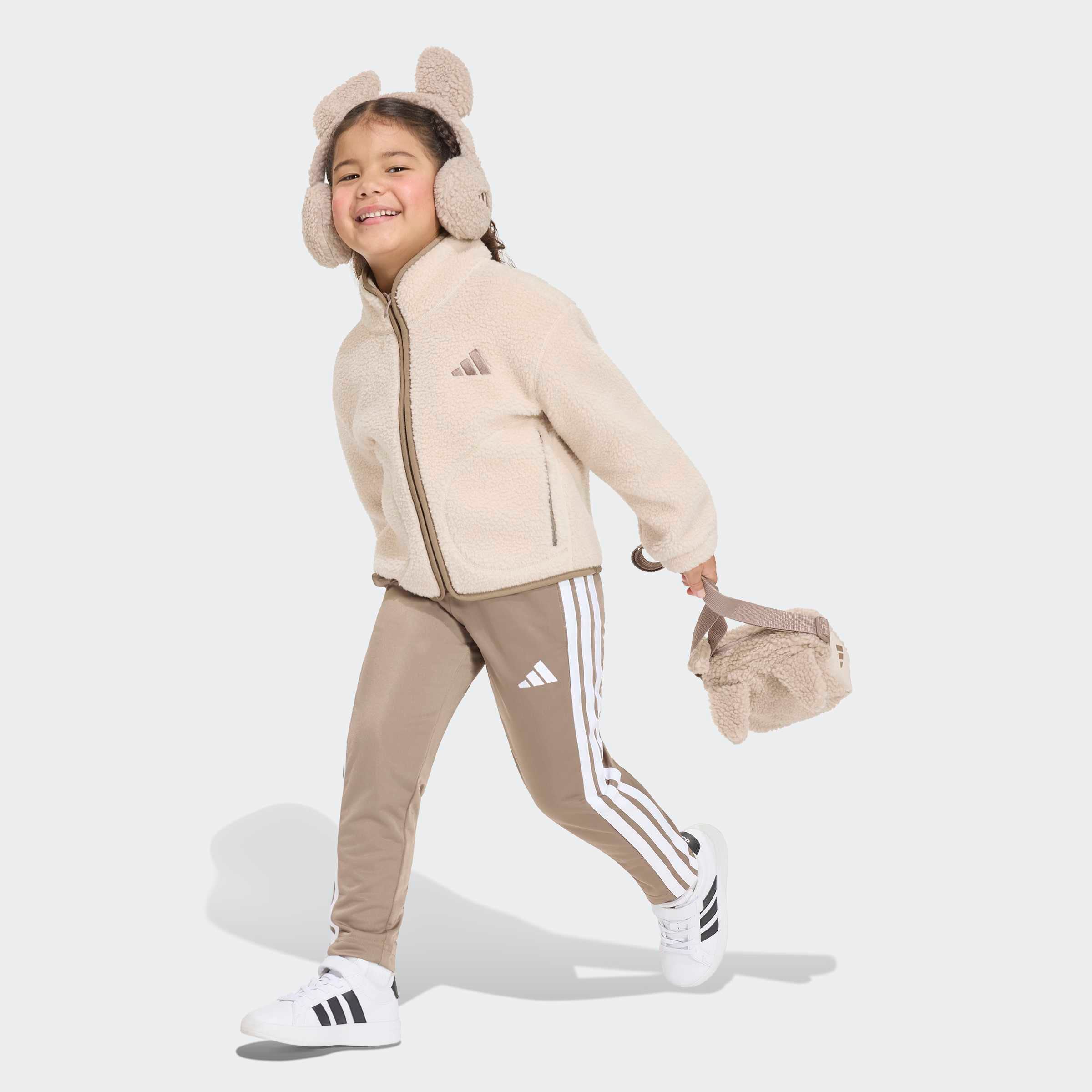 adidas Sportswear Outdoorjacke »ALPAKA SHERPA« für Kinder, mit Reißverschluss, aus Polyester, neutraler Schnitt