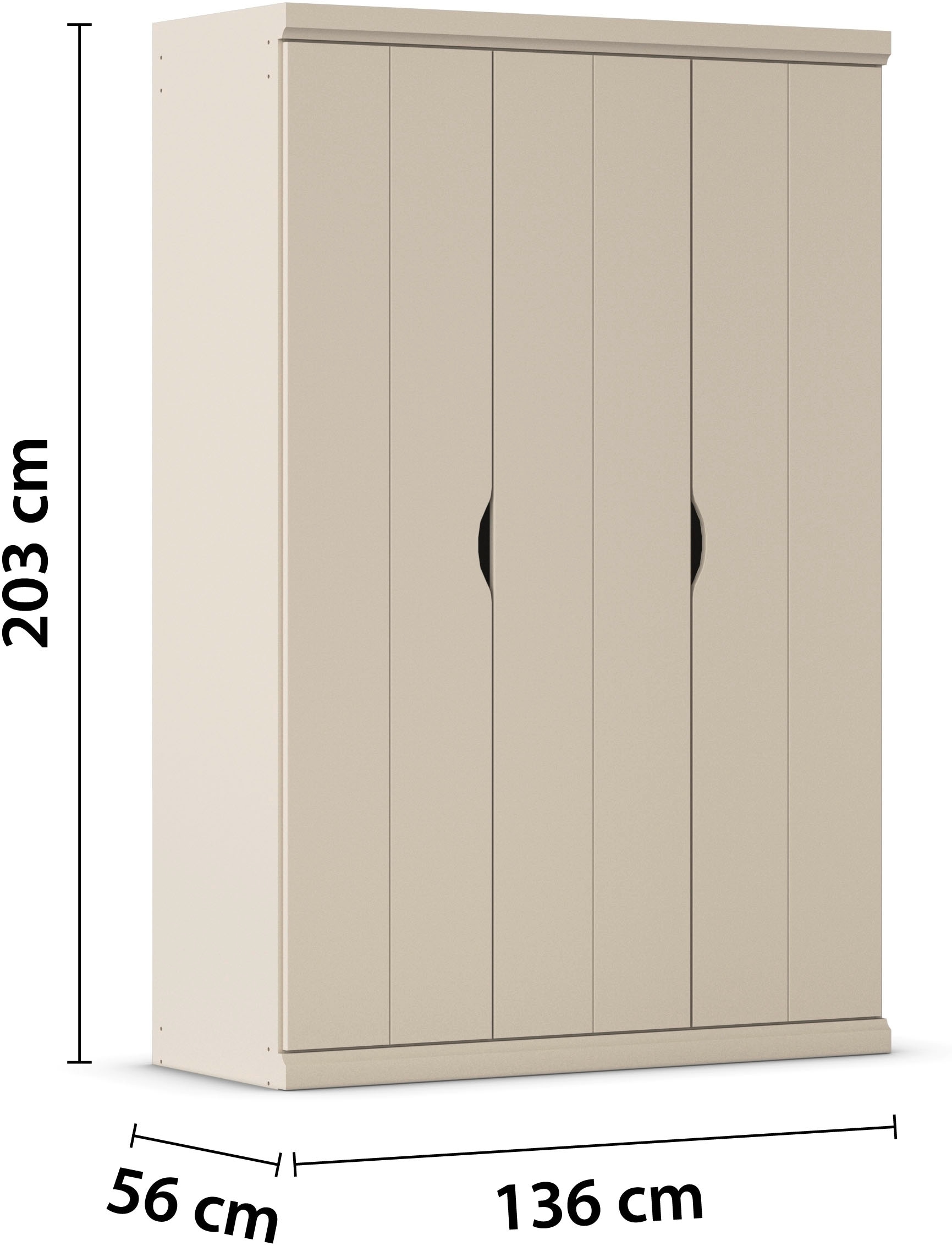 rauch Kleiderschrank »Marlene«, (in 3 verschiedenen Ausstattungen BASIC/CLASSIC/PREMIUM), in 3 Breiten 91/136/181 cm im Landhaus-Stil MADE IN GERMANY