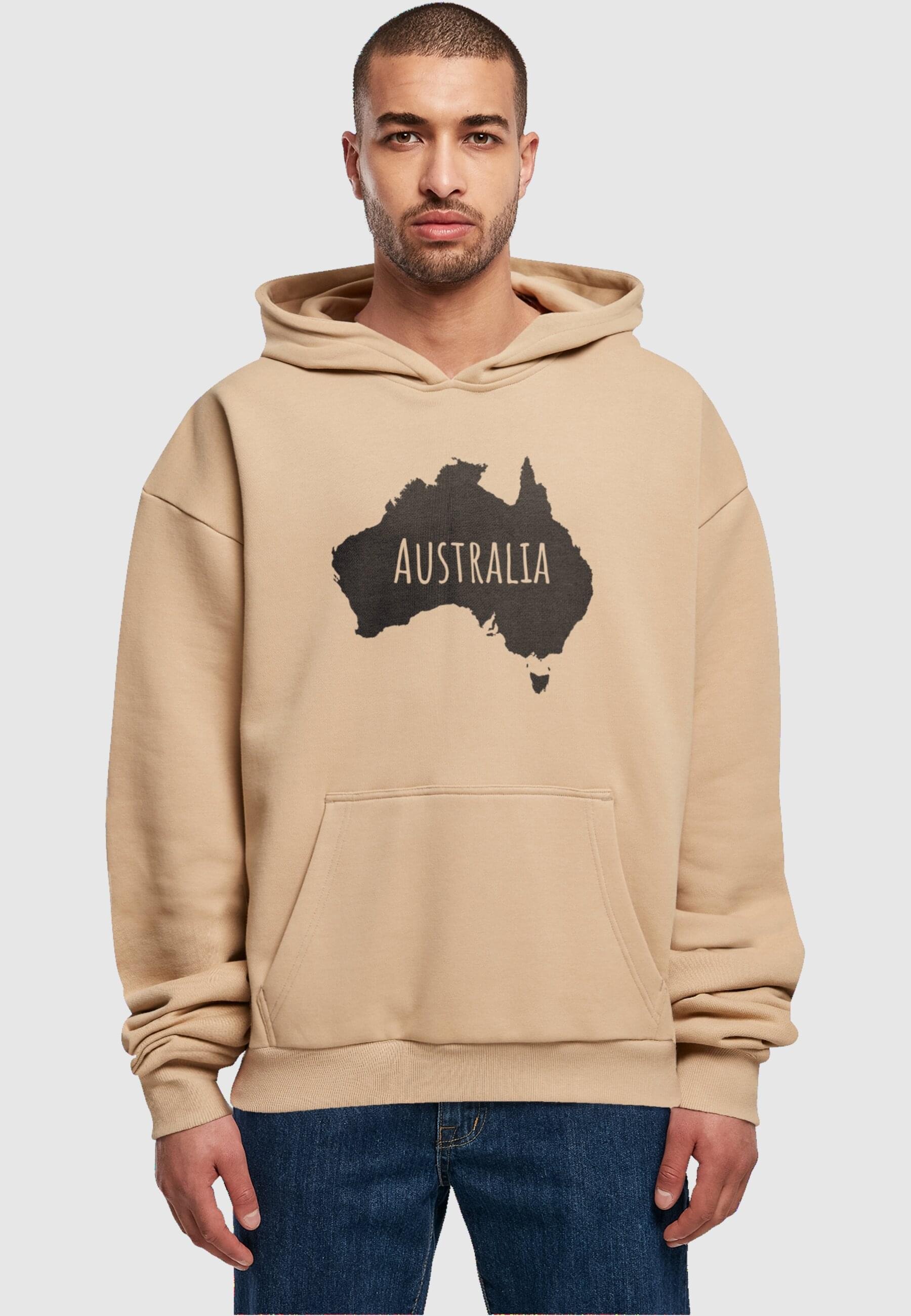 Merchcode Kapuzensweatshirt »Merchcode Herren Australia Ultra Heavy Hoody«, (1 tlg.)