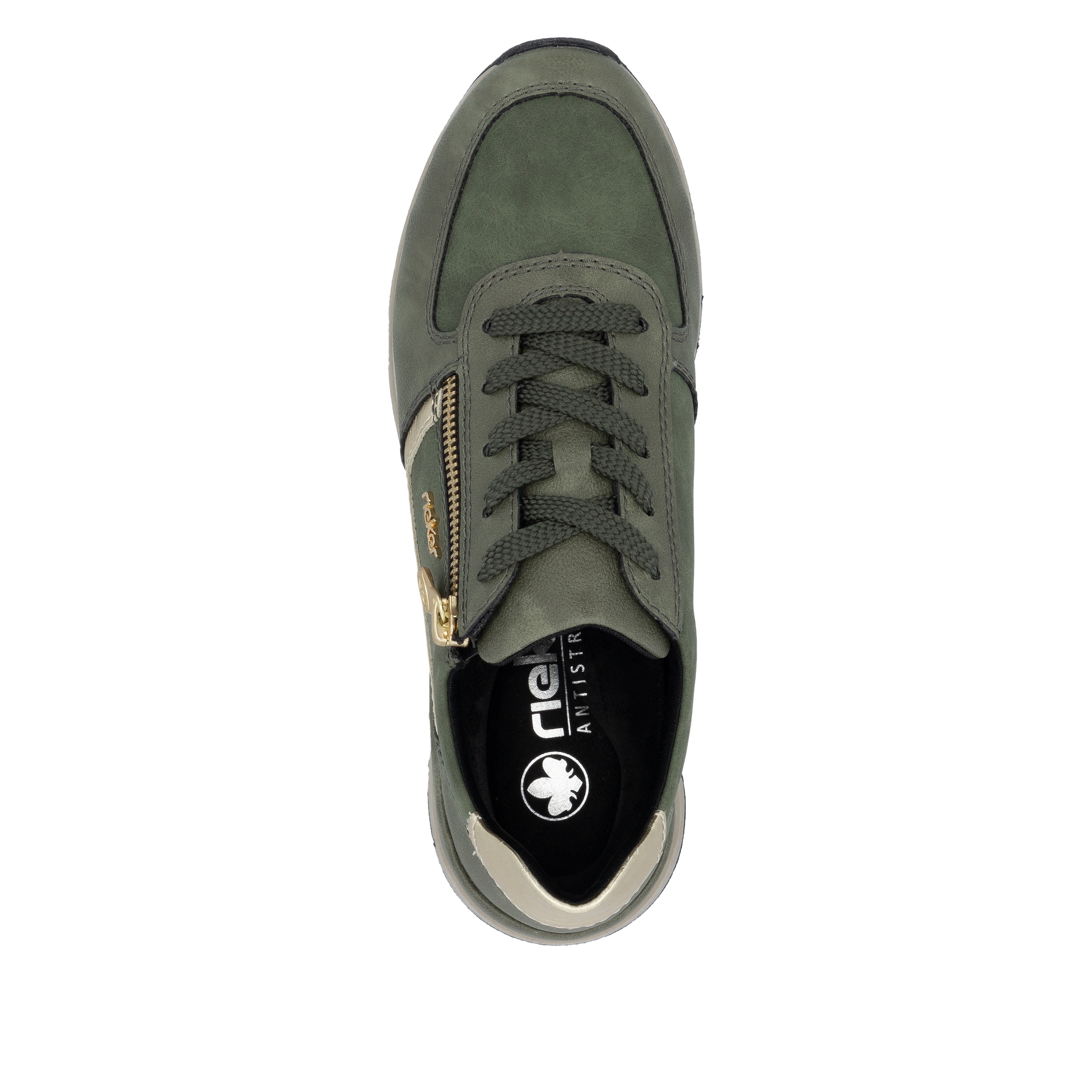 Rieker Sneaker, Freizeitschuh, Schnürschuh, Halbschuh mit modischen Akzenten