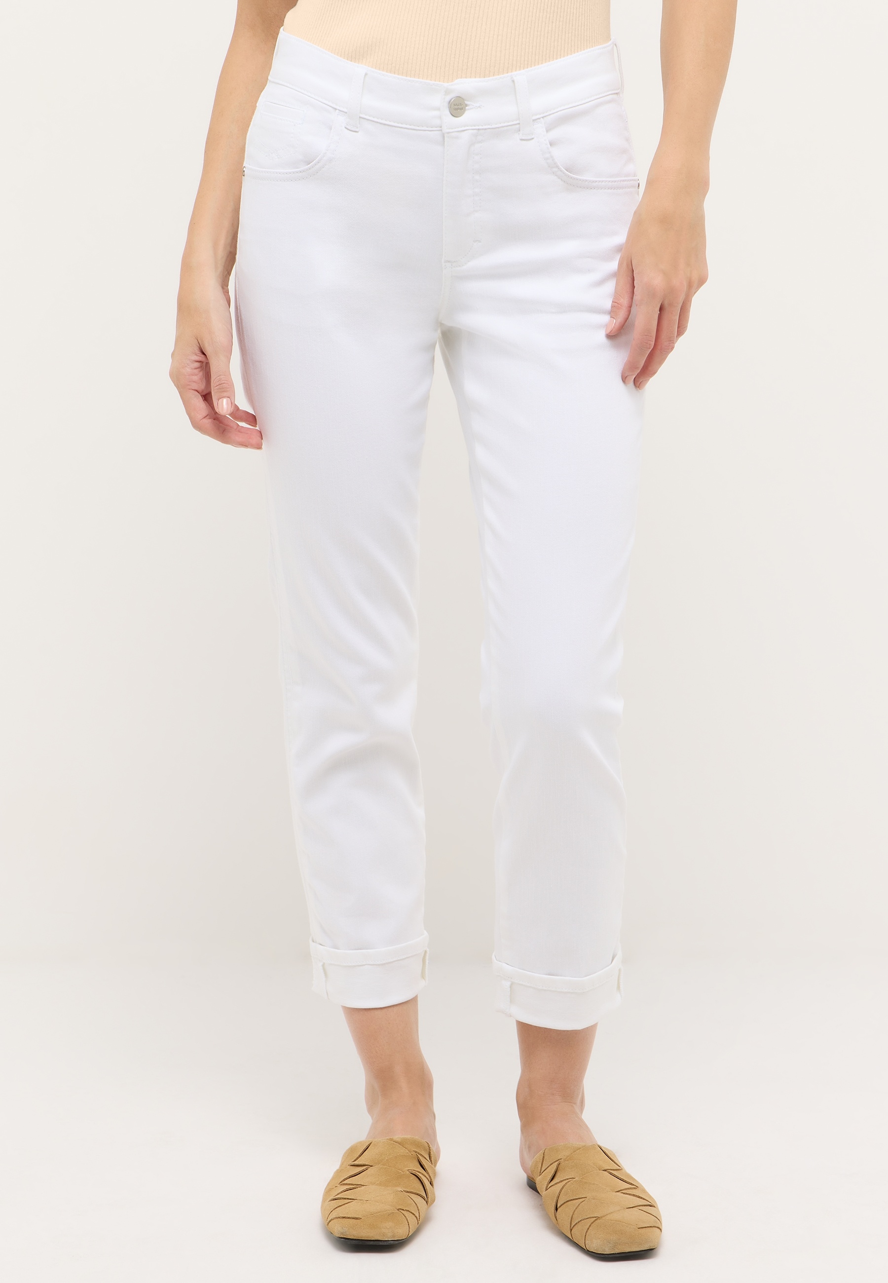 ANGELS Mom-Jeans »DARLEEN CROP TU« im Five-Pocket Style