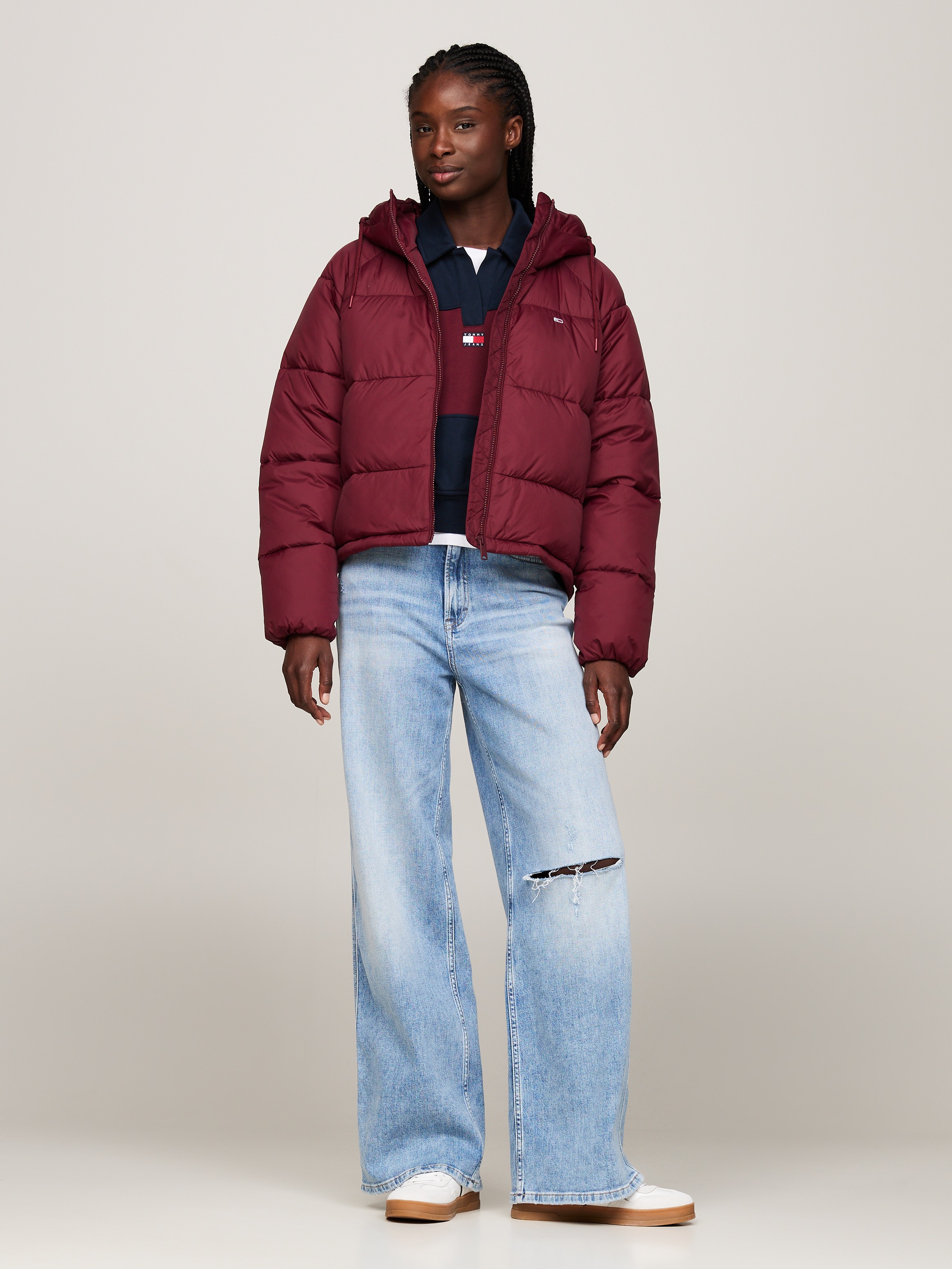 Thumbnail - Tommy Jeans Steppjacke "TJW ASPEN PUFFER EXT" mit Kapuze mit Logostickerei