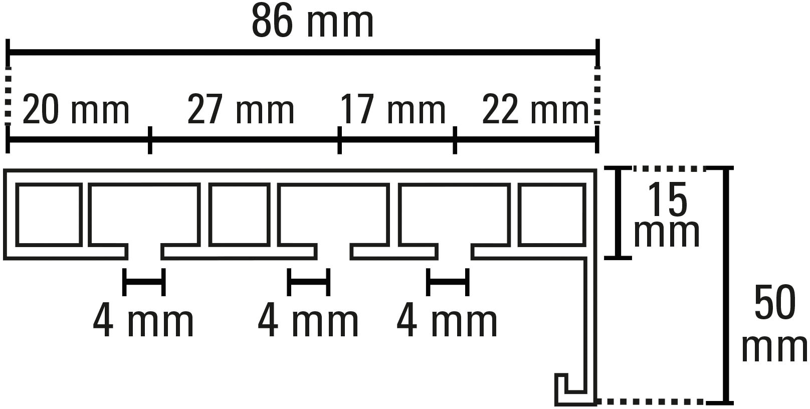 GARDINIA Vorhangschiene »Vorhangschiene mit Blende P2Ü«, mit Bohren, Holz,  mit angespritzter Kunststoffblende | BAUR