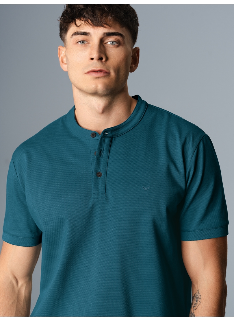 Trigema Poloshirt "TRIGEMA Poloshirt mit Stehkragen" 1 Stk. tlg. günstig online kaufen