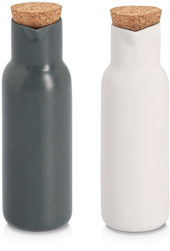 Zeller Present Menage-Set "Essig-/Ölflasche, 2-tlg." präziser Ausguss, Kork günstig online kaufen