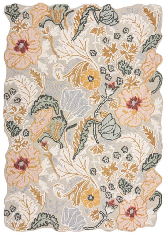 FLAIR RUGS Wollteppich »Daphne Floral«, rechteckig, 10 mm Höhe, Floraler Wollteppich