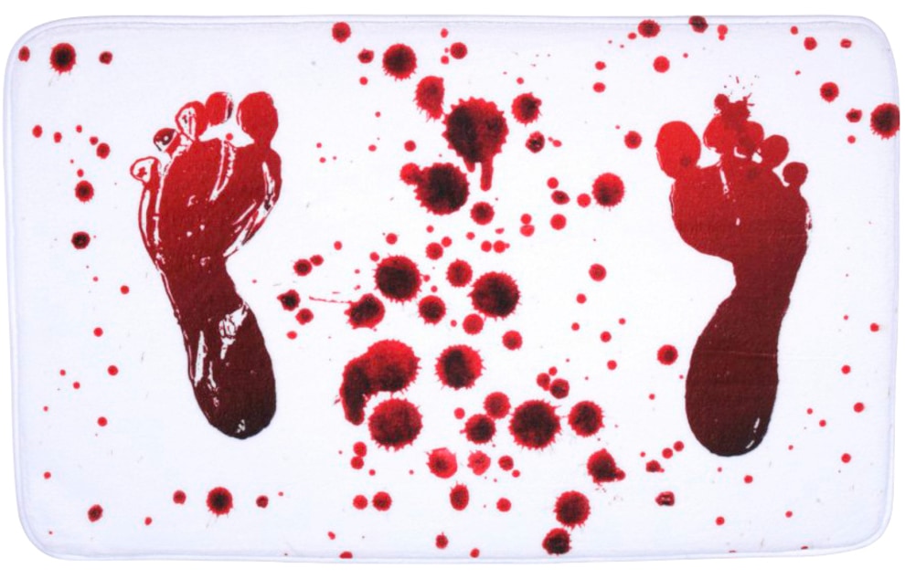 Sanilo Badaccessoire-Set »Blood«, (Komplett-Set, 3 tlg.), bestehend aus WC-Sitz, Badteppich und Waschbeckenstöpsel