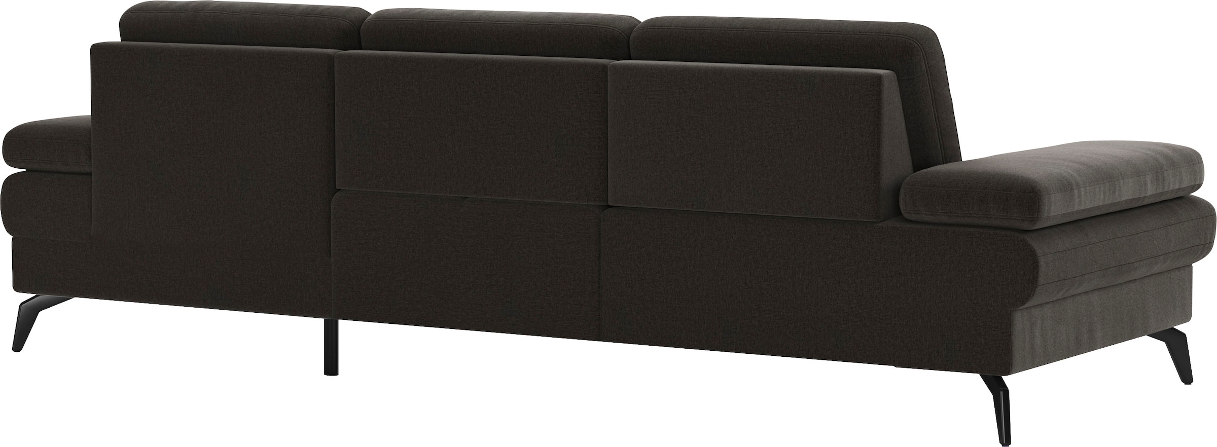 sit&more Ecksofa »Morris L-Form, inkl. Sitztiefenverstellung«, wahlweise mit Armteilverstellung, Bettfunktion & Bettkasten
