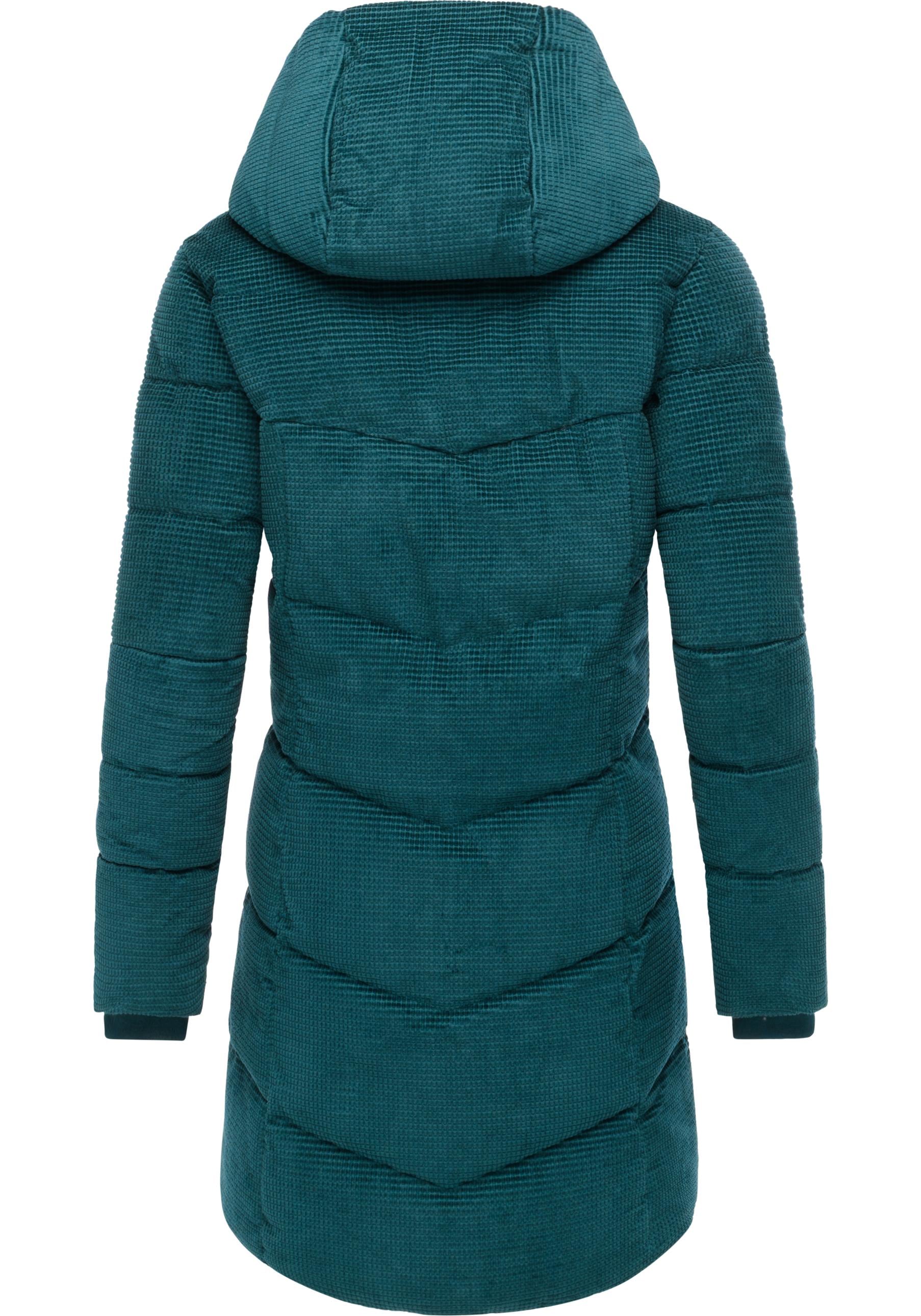 Ragwear Wintermantel »Pavla Cordy YOUMODO«, Wasserdichter Steppmantel in Kord-Optik