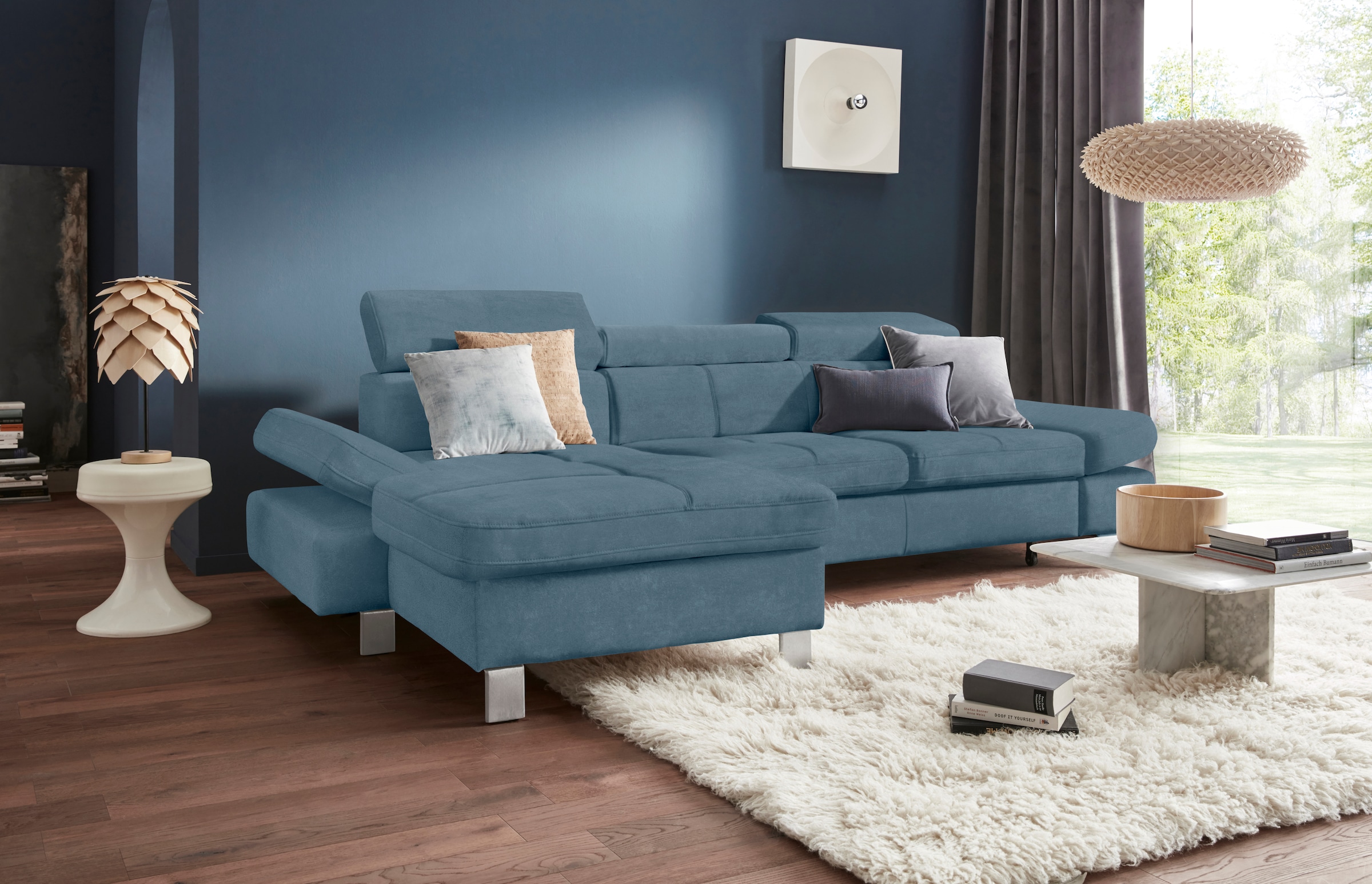 exxpo - sofa fashion Ecksofa "Fiji, hochwertige Detailverarbeitung, Breite günstig online kaufen