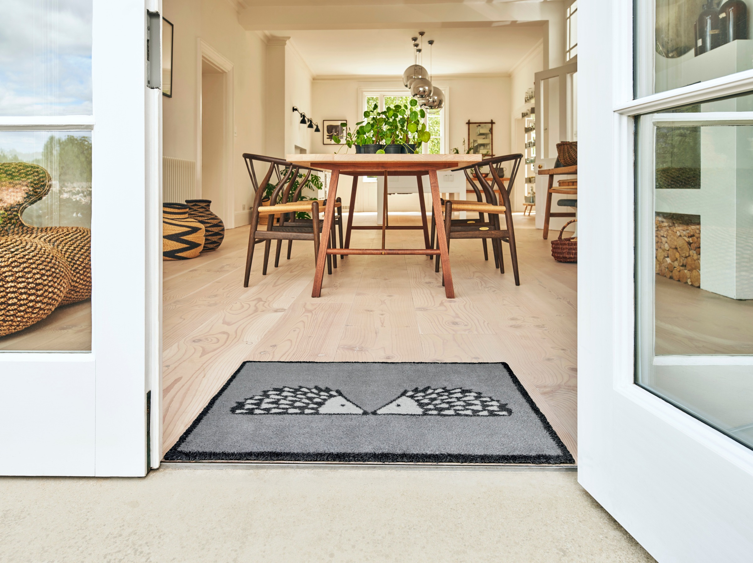 Turtle Mat Fußmatte "Kissing Spike Slate" rechteckig 9 mm Höhe günstig online kaufen