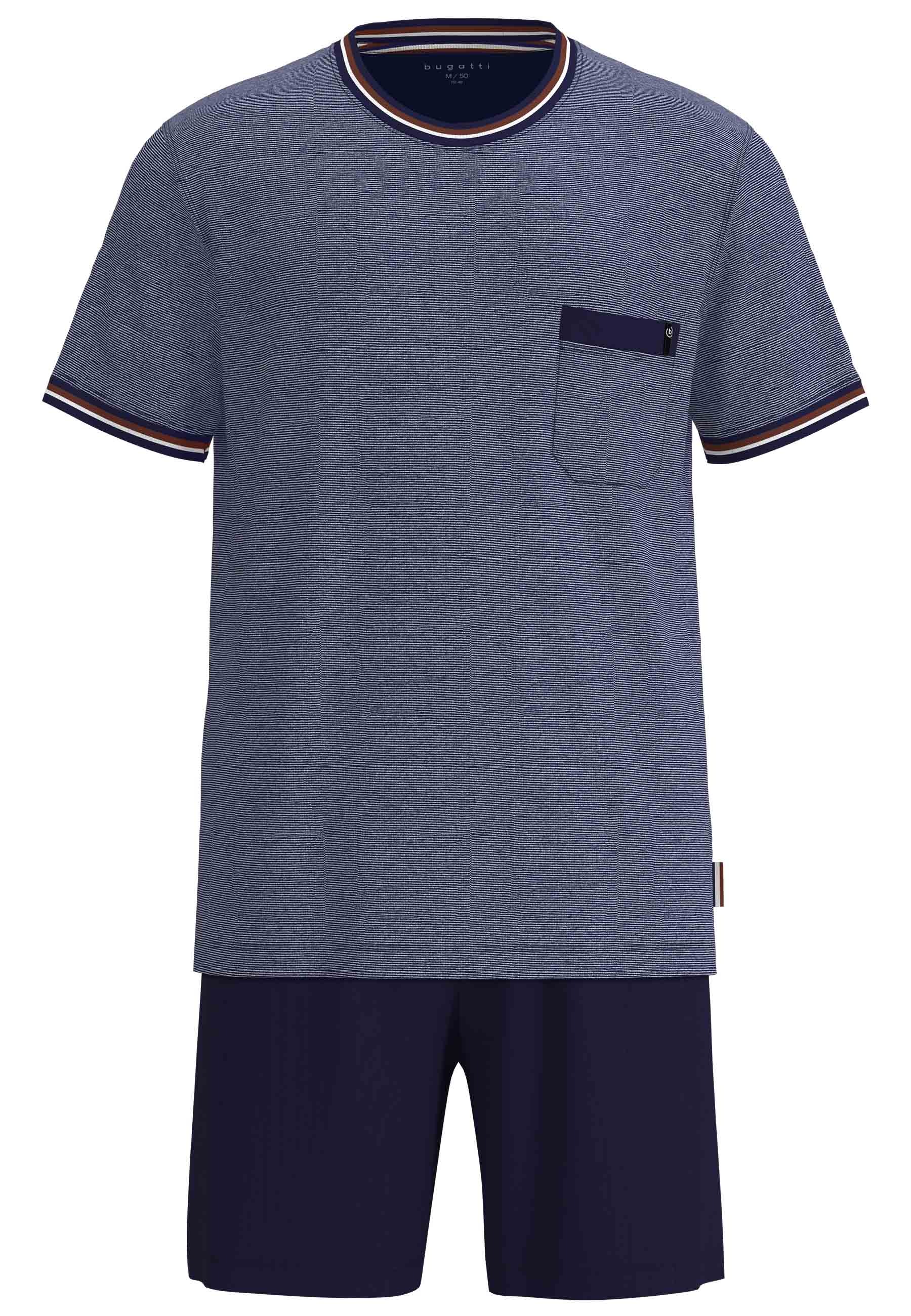 bugatti Shorty 2 Kurzarm, Rundhalsausschnitt, kurze Hose, mit Brusttasche, günstig online kaufen