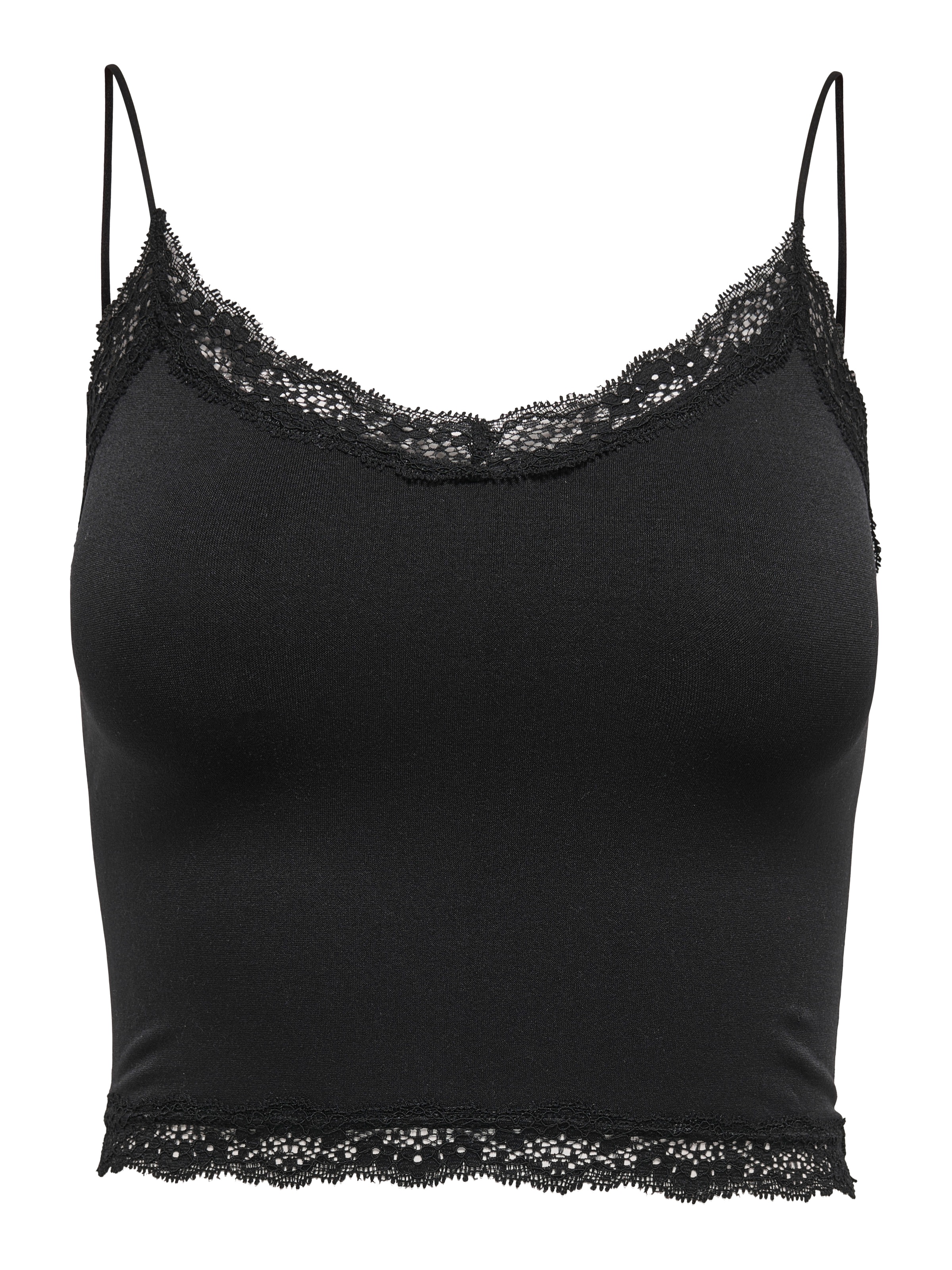 ONLY Trägertop "ONLVICKY LACE SEAML 2-PACK CROPPED TOP" Packung, 2 Stk. günstig online kaufen