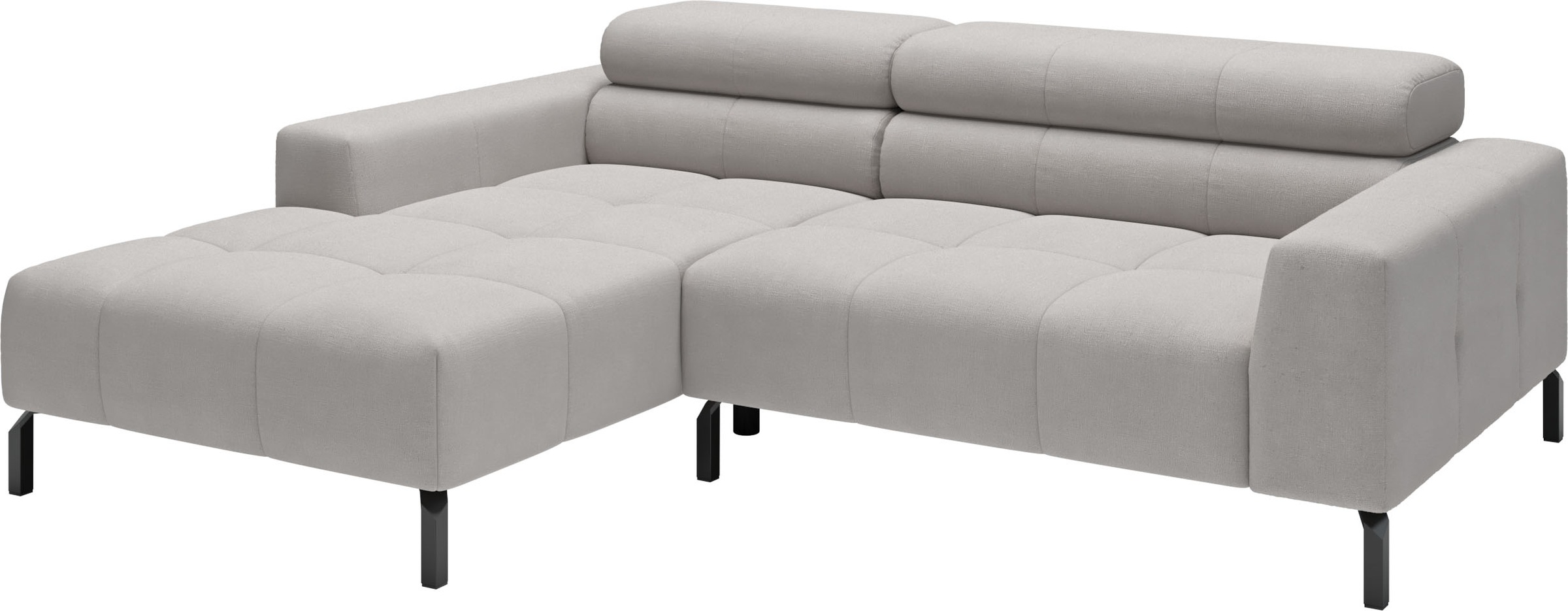 Thumbnail - Home affaire Ecksofa "Ecksofa Claya, L-Form, Kopfteilverstellung, Breite 223 cm" Moderne Steppung, weicher Polsteraufbau...