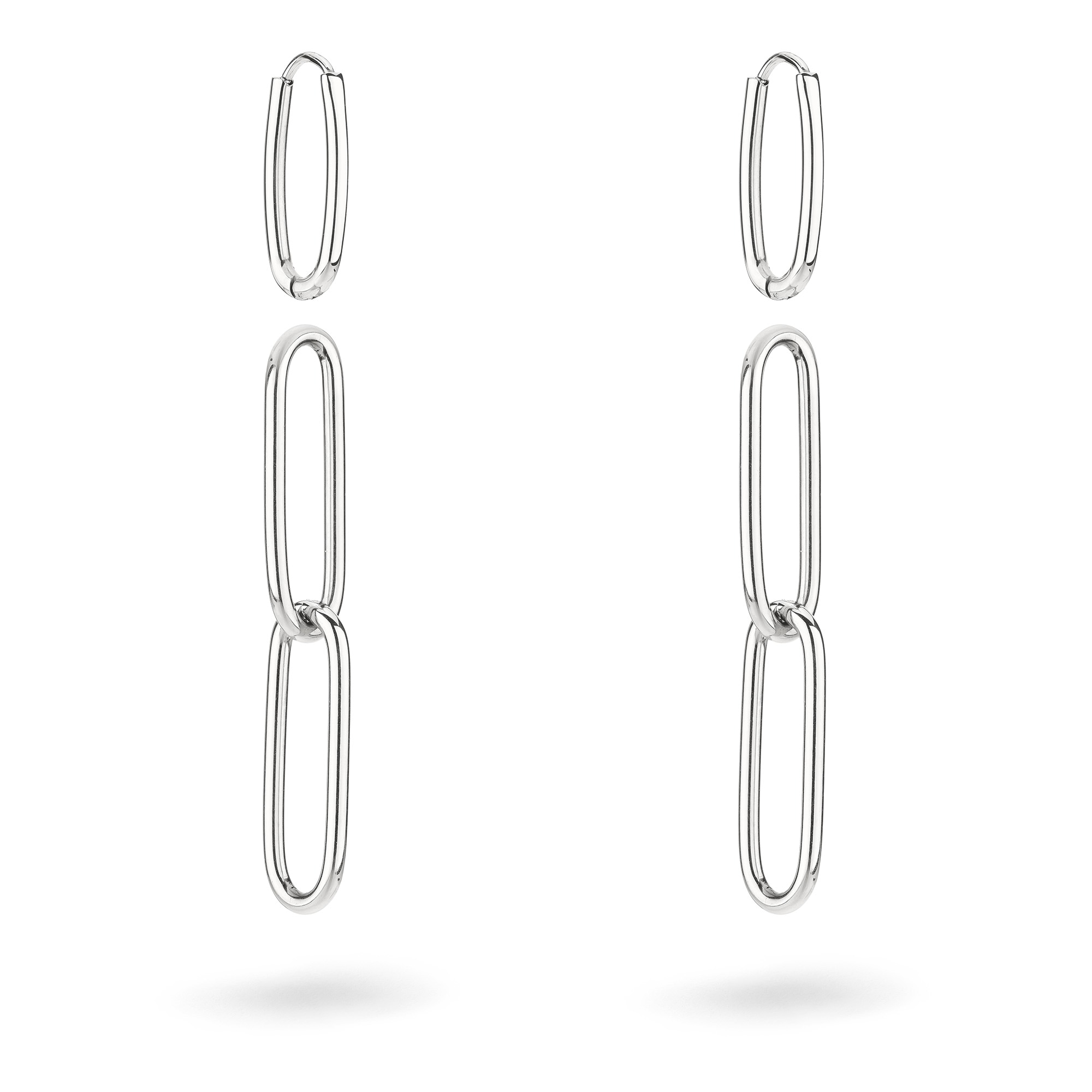 Liebeskind Berlin Paar Creolen »Schmuck Geschenk Edelstahl Ohrringe Special Link, LJ-1558, LJ-1559«