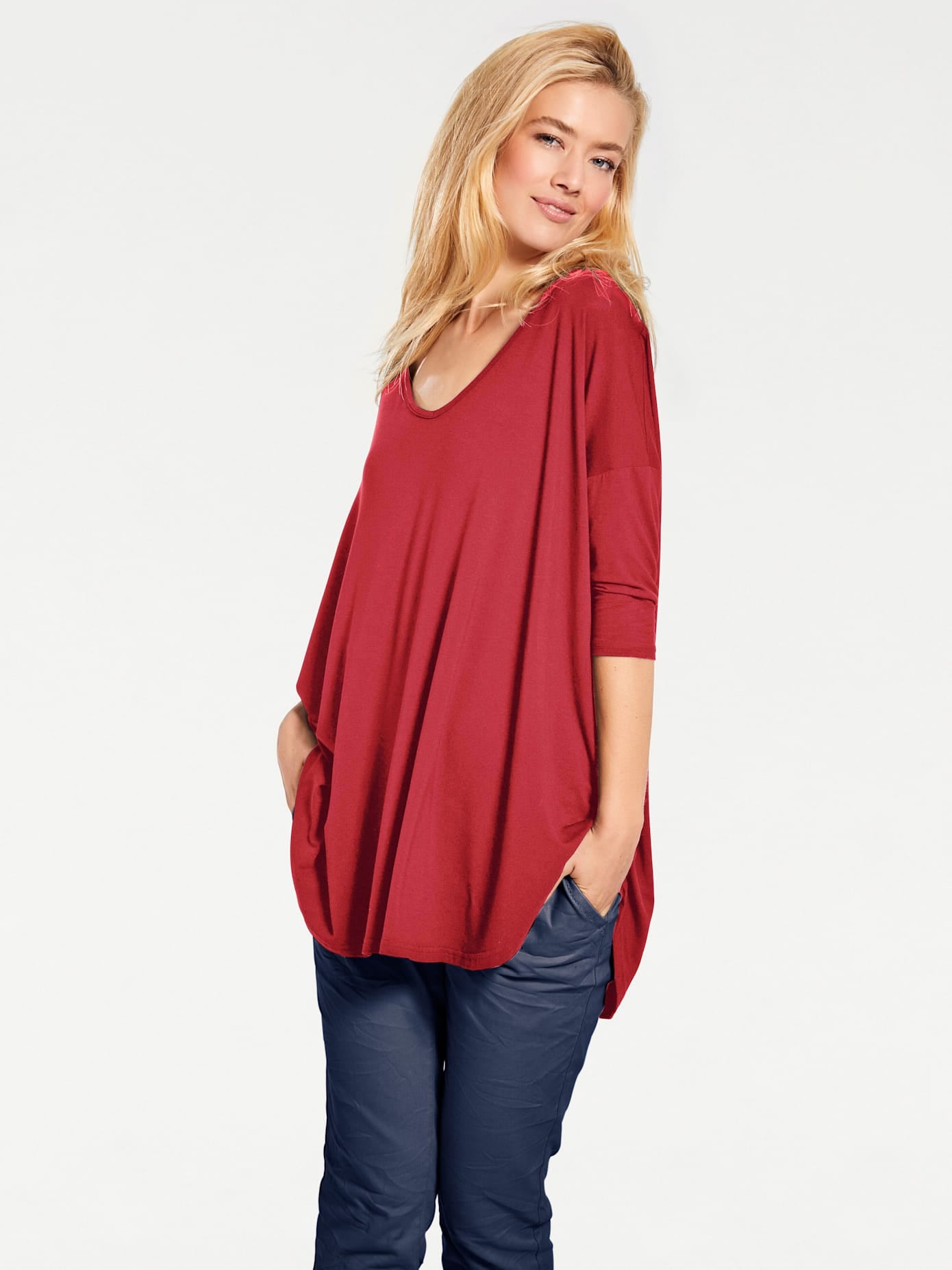 LINEA TESINI by heine Oversize-Shirt "Oversized Shirt" 1 Stk. günstig online kaufen