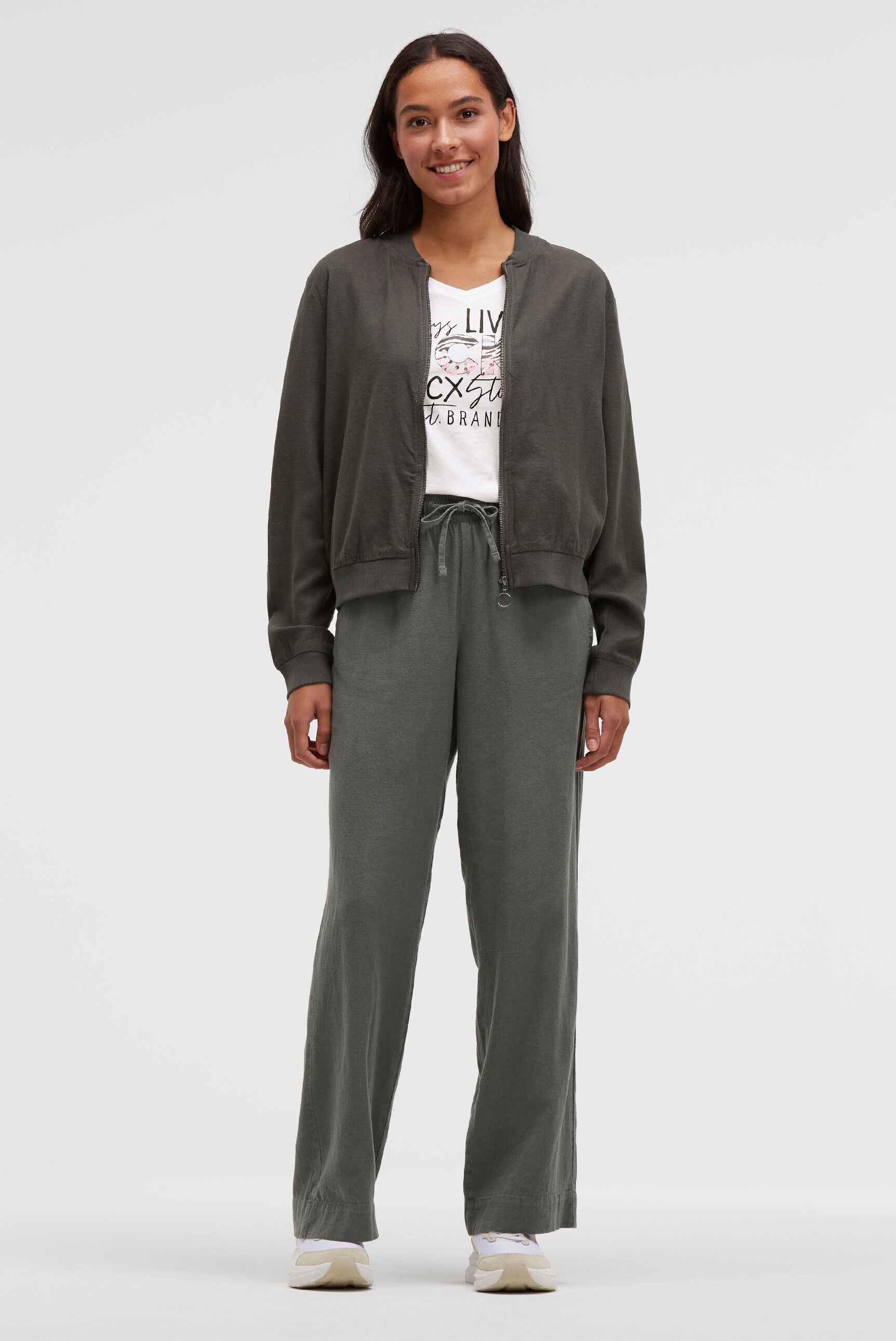 Thumbnail - SOCCX Blouson ohne Kapuze mit Rippbündchen im Ärmel