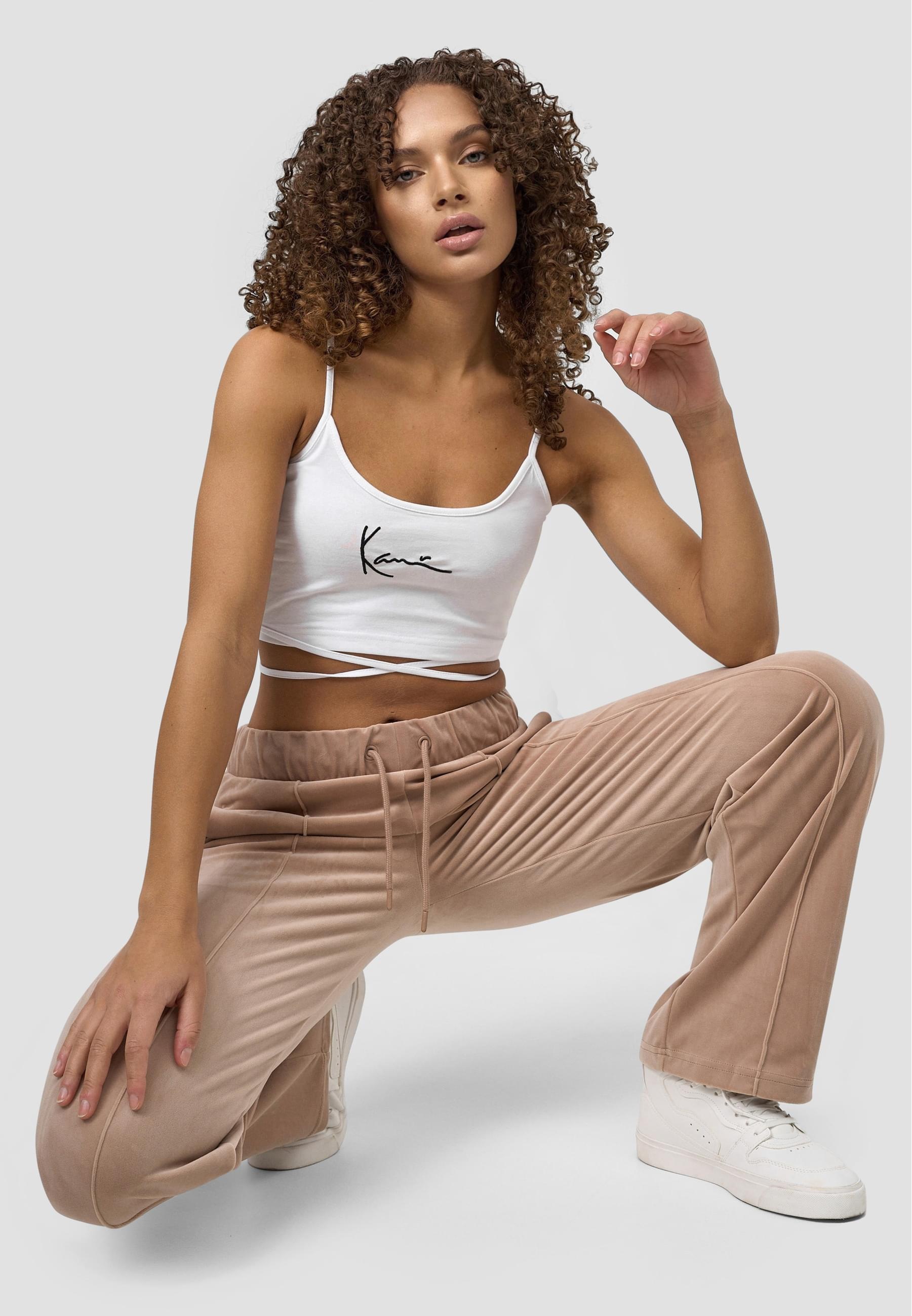 Karl Kani Muskelshirt »Karl Kani Damen KW221-013-2 Small Signature Crop Laced Top«, (1 tlg.)