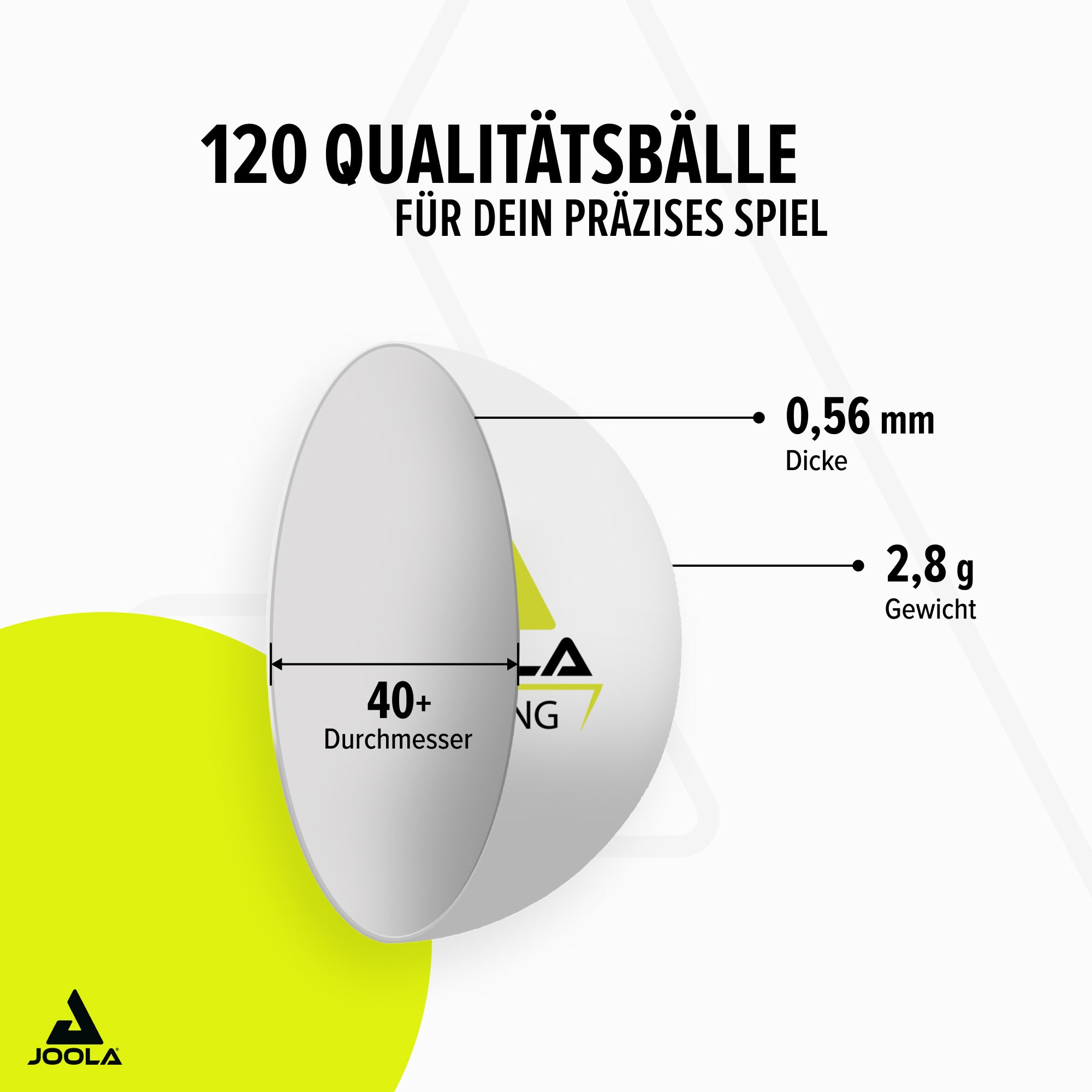 Joola Tischtennisball »Joola Training 40+ 120er Karton«