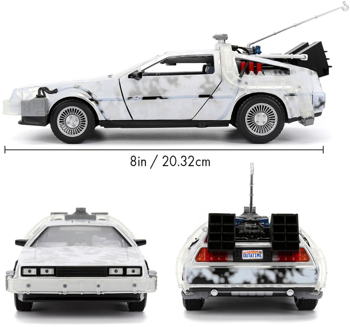 JADA Spielzeug-Auto »Time Machine BacktotheFuture Frost 1:24« mit Licht