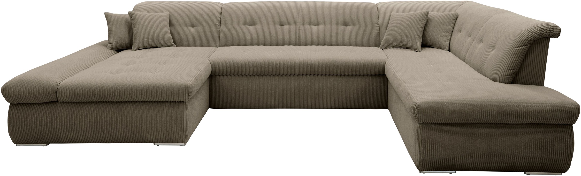 DOMO collection Wohnlandschaft "Moric U-Form, auch in Cord, Breite 353cm, v günstig online kaufen