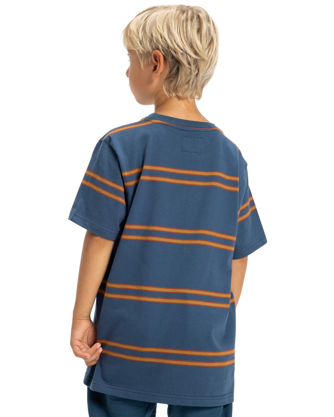 DC SHOES Jungen T-Shirt "Maximize Stripe", blau, Gr. 14, 100% Baumwolle, Shirts