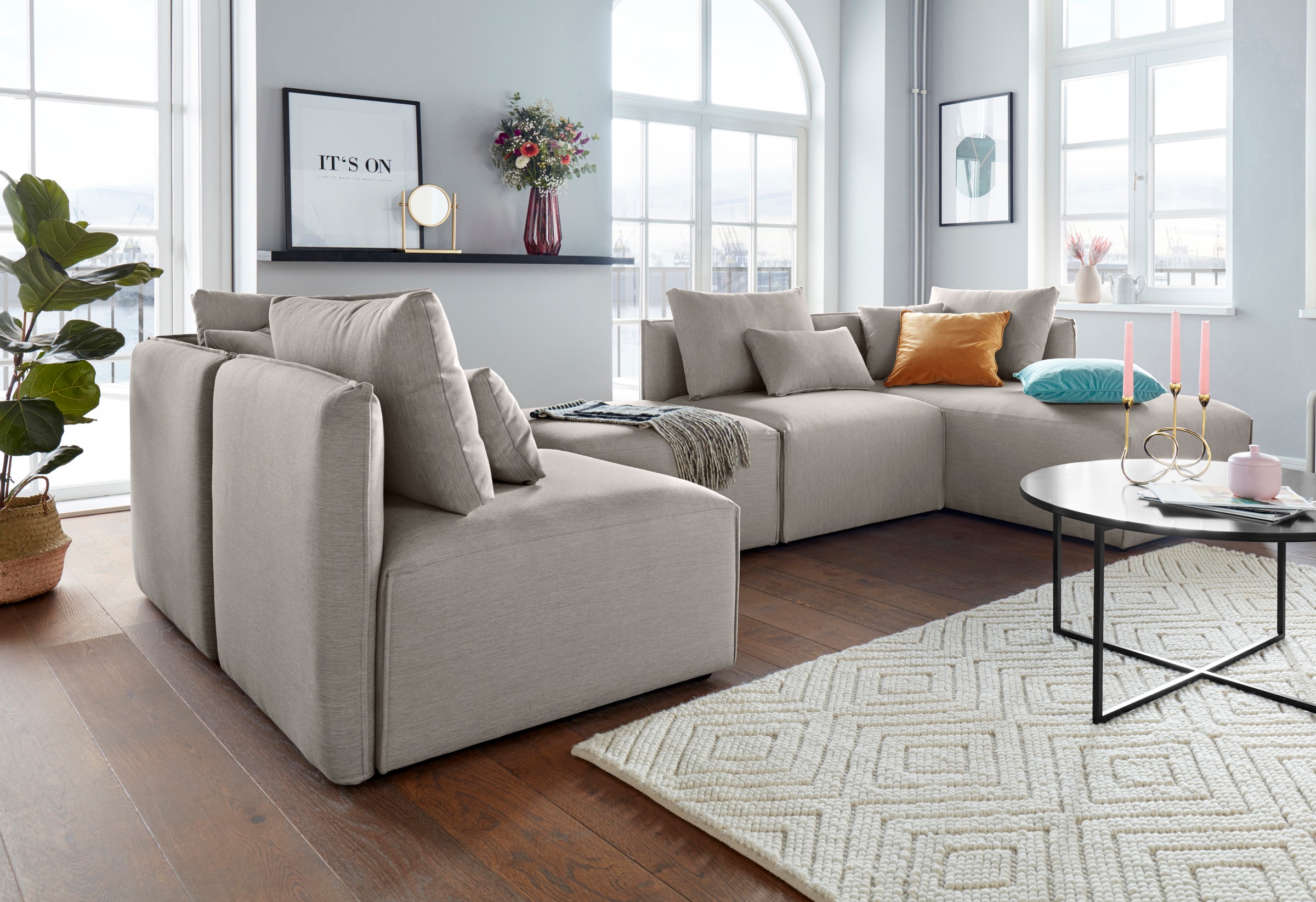 OTTO home Ecksofa "Nöre L-Form" 3 Teile, in vielen Bezugsqualitäten und Far günstig online kaufen