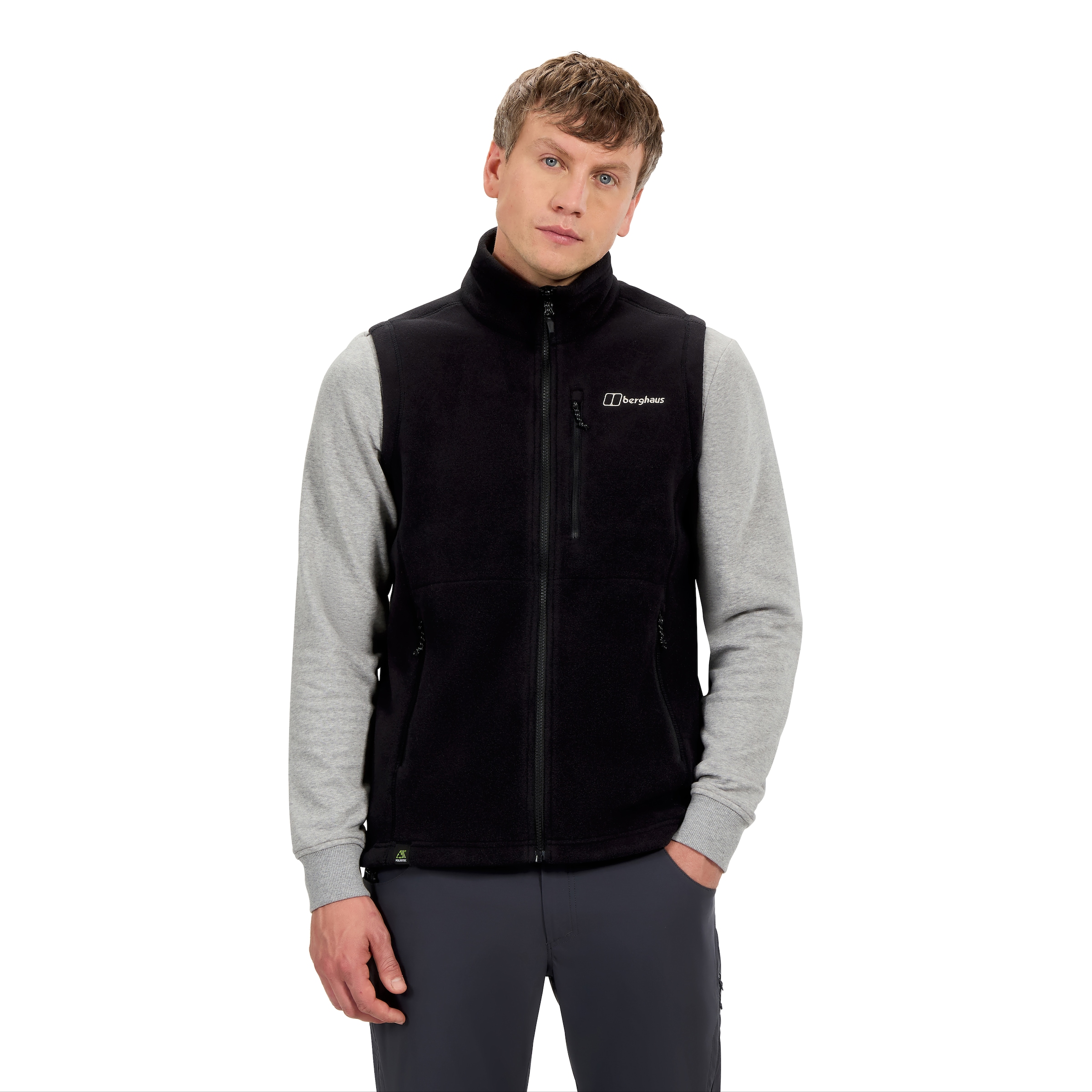 BERGHAUS Herren Fleeceweste "PRISM PT IA FLEECE VEST", schwarz, Gr. XL, Obermaterial: 100% Polyester, Westen