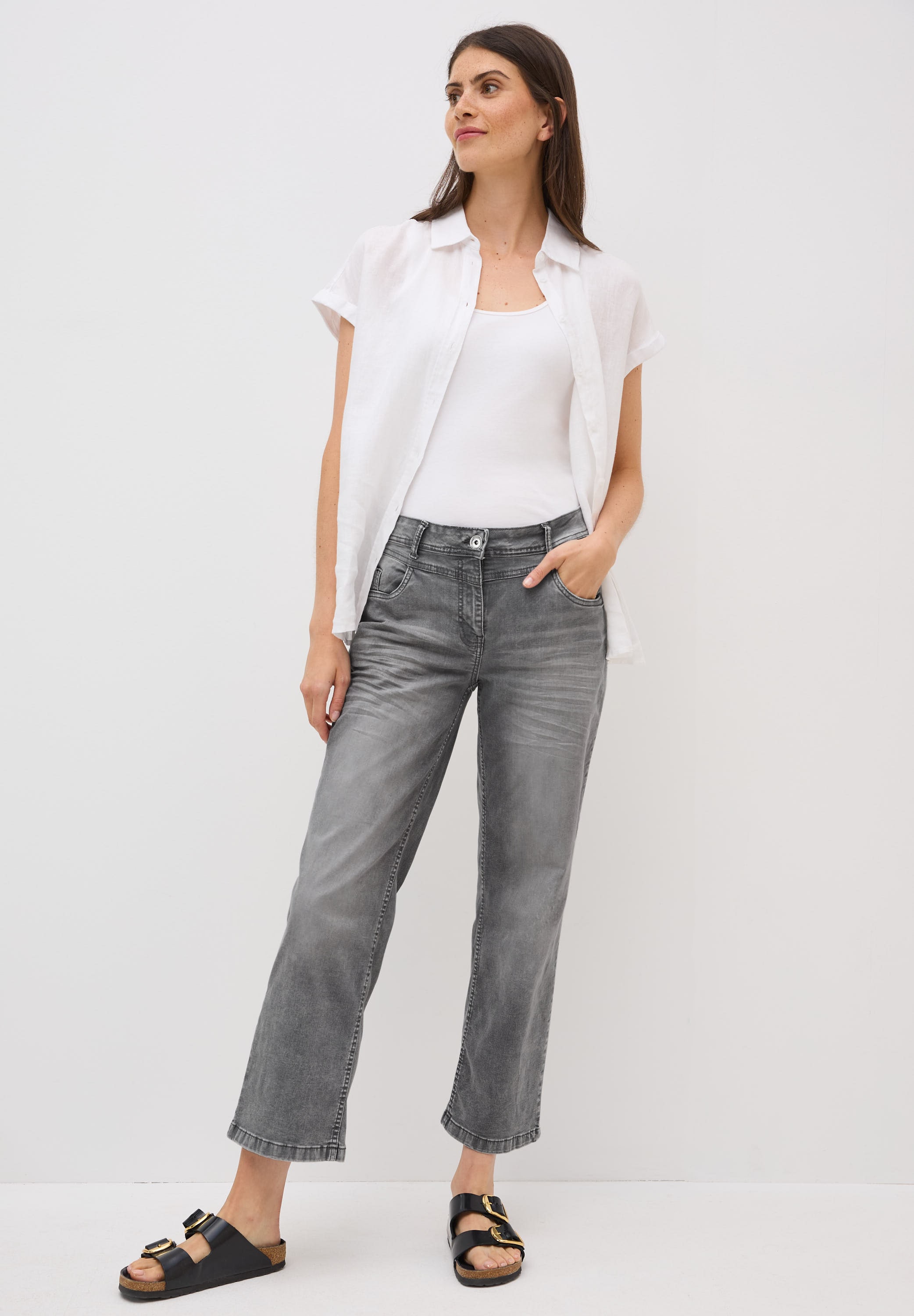 STREET ONE Loose-fit-Jeans High Waist