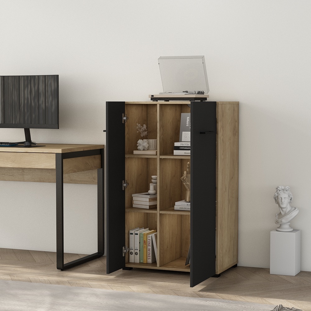 PLACES OF STYLE Aktenschrank »Moid; Mehrzweckschrank,« moderne Kommode mit viel Stauraum, Maße 64,5 x 41,5 x 106 cm