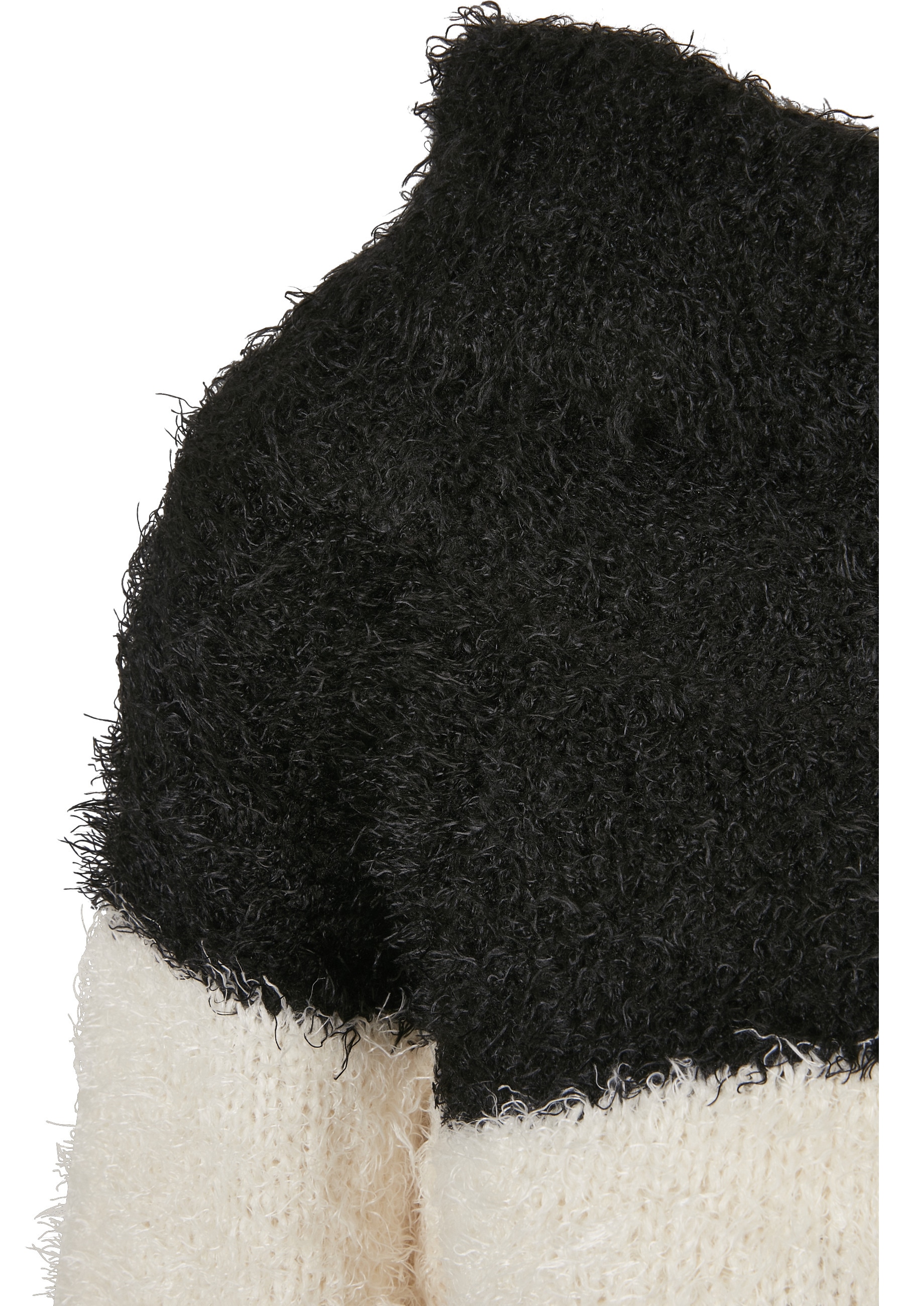 URBAN CLASSICS A-Linien-Kleid »Urban Classics Damen Ladies Off Shoulder Feather Dress« 1 tlg.