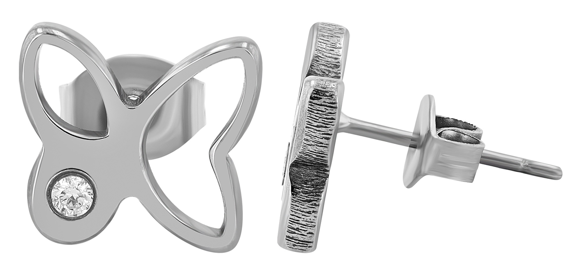 Adelia´s Paar Ohrhänger "Damen Ohrringe – Ohrstecker aus Titan mit Zirkonia günstig online kaufen