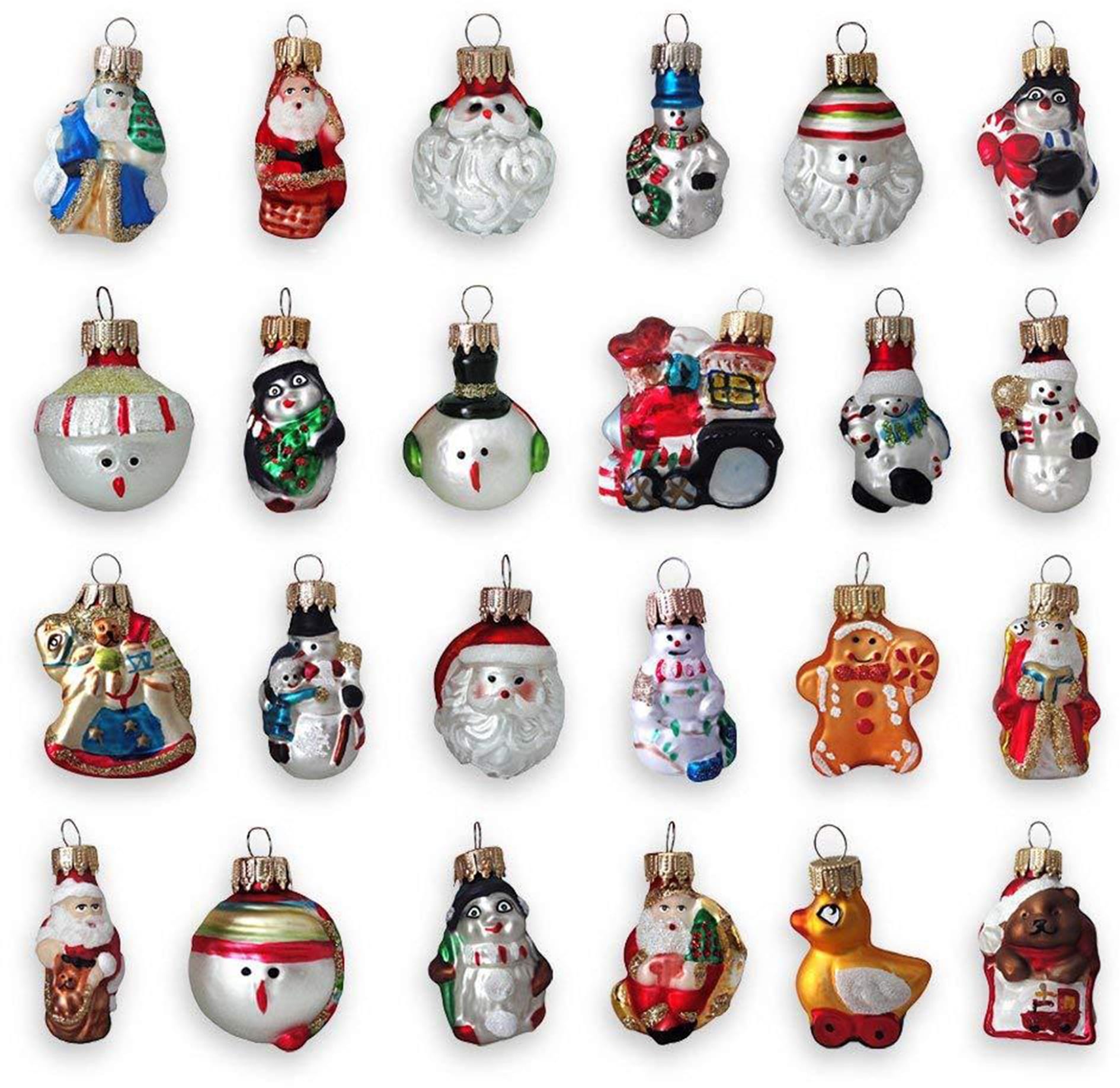 »Minifiguren, | tlg.), Glas kaufen (Set, Christbaumschmuck«, Christbaumschmuck Weihnachtsdeko, Lauscha Krebs handdekoriert 24 BAUR