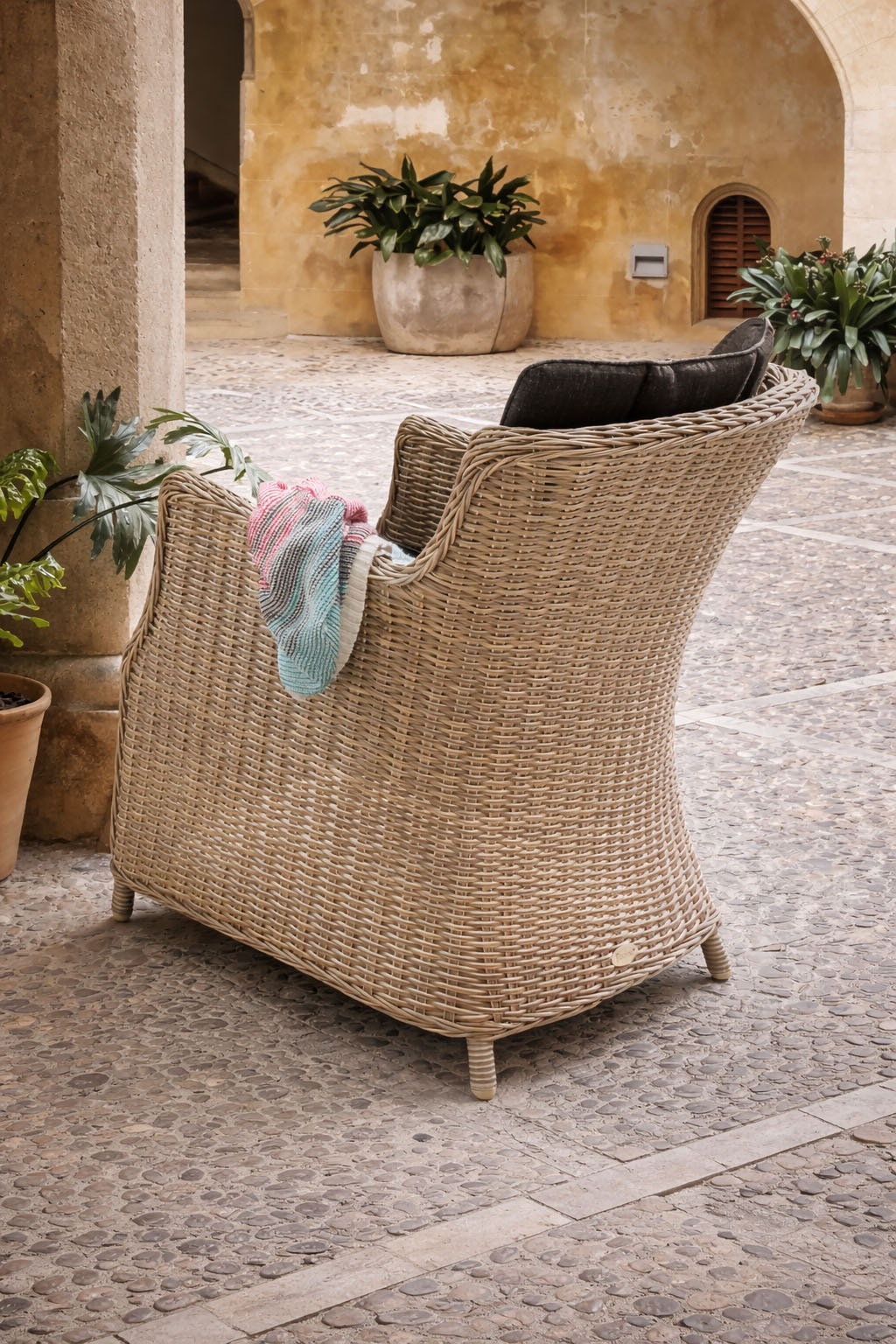 Destiny Garten-Essgruppe »LUNA SAN MARINO Essgruppe 4 Se + Tisch OV 180x90cm holzf.« Set, 