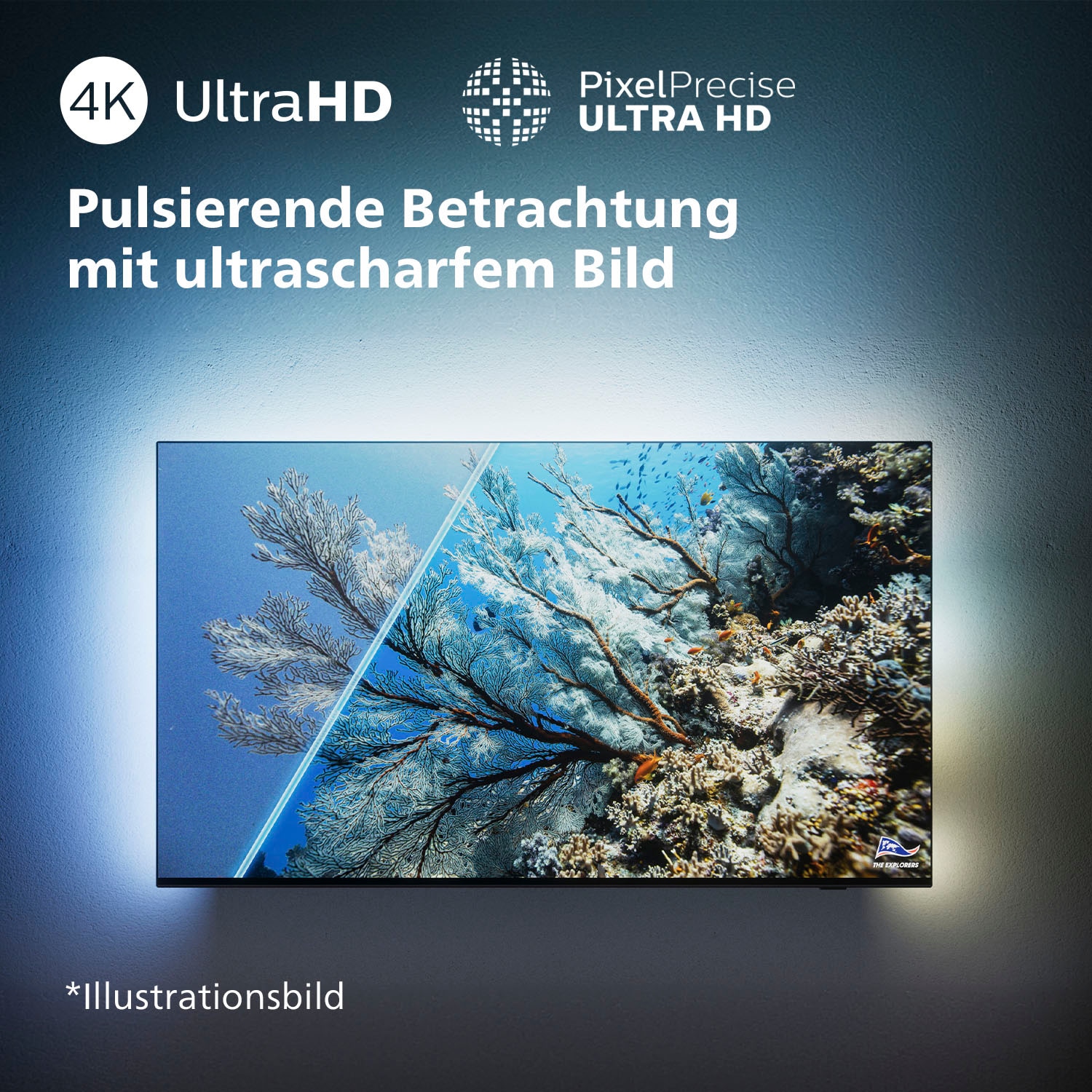 Philips LED-Fernseher, 189 cm/75 Zoll, 4K Ultra HD, Smart-TV