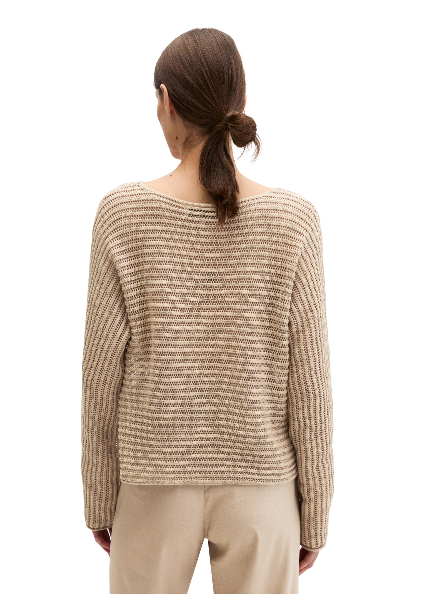 Thumbnail - Marc OPolo Strickpullover "aus Bio-Baumwolle-Leinen-Mix"