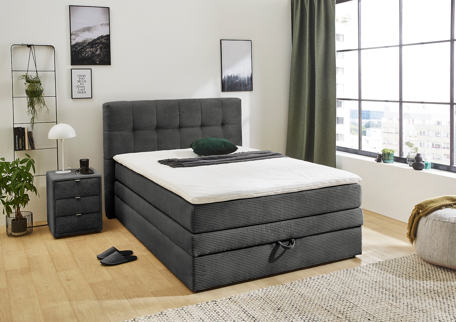 Jockenhöfer Gruppe Boxspringbett "Amy" mit Bettkasten und Kaltschaum-Topper günstig online kaufen