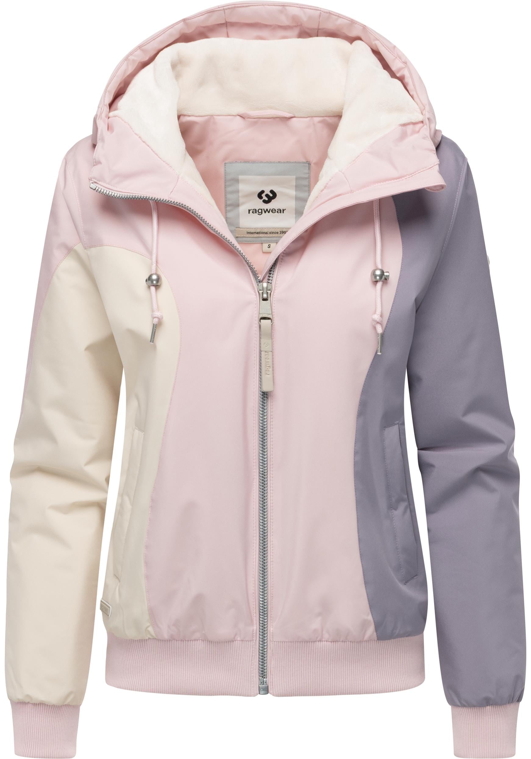 Ragwear Bomberjacke »Oggie Block Warm YOUMODO«, mit Kapuze, Wasserdichte Outdoorjacke mit Kapuze