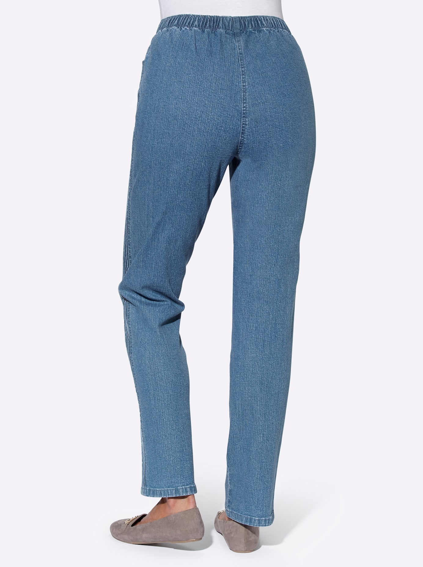 CASUAL LOOKS Women Pull-On Jeans Blue 48 2