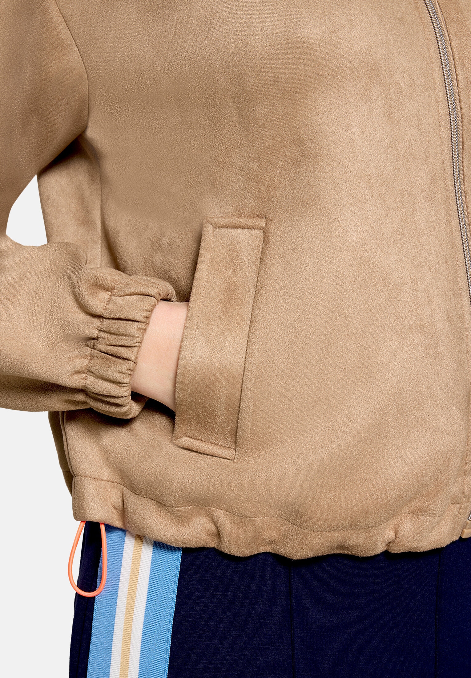 Cartoon Blouson »Damen mit Eingrifftaschen«