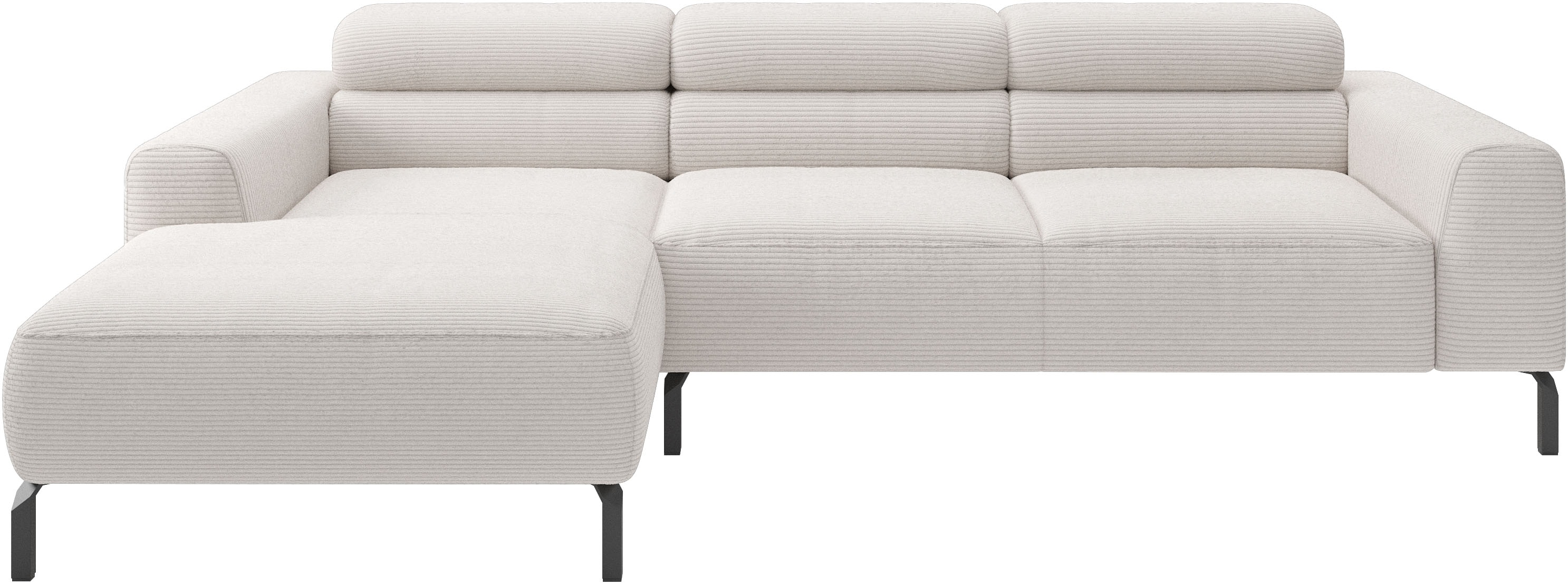 Home affaire Ecksofa "Ecksofa, L-Form, incl. Kopfteilverstellung, Breite 258 cm" wahlweise elektrische Sitztiefenverstellung
