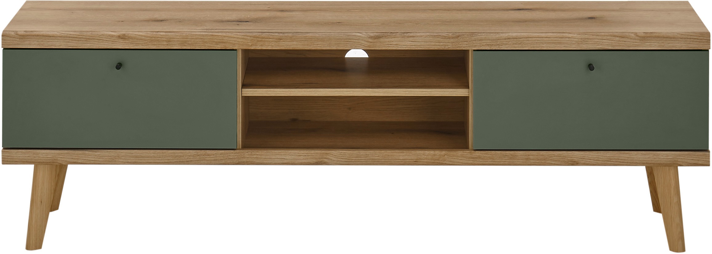 Home affaire Lowboard "MAVAS" in moderner Trendfarbe, Griffe aus Metall (Sc günstig online kaufen