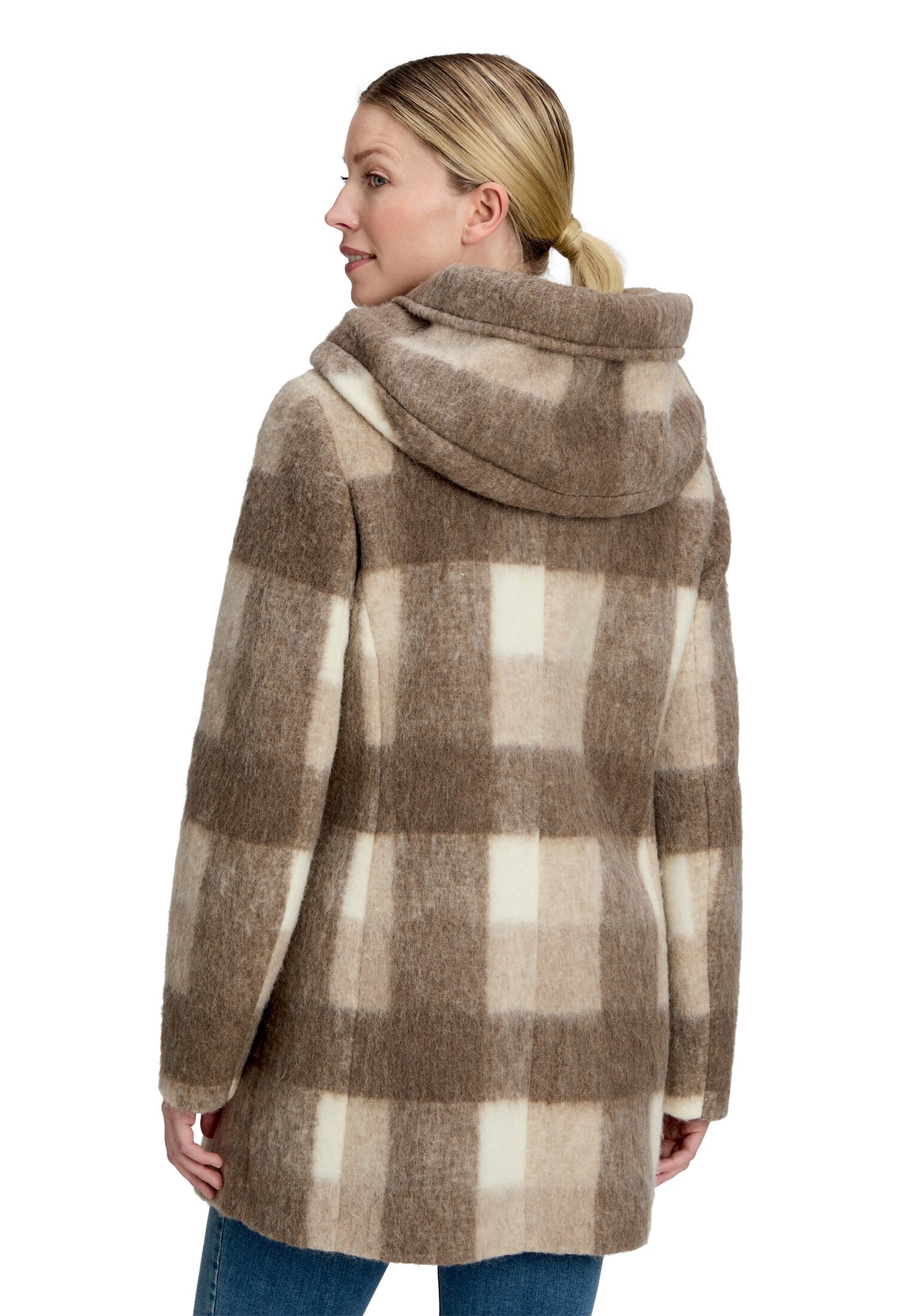 Amber & June Kurzjacke »Damen mit Kapuze« mit Kapuze