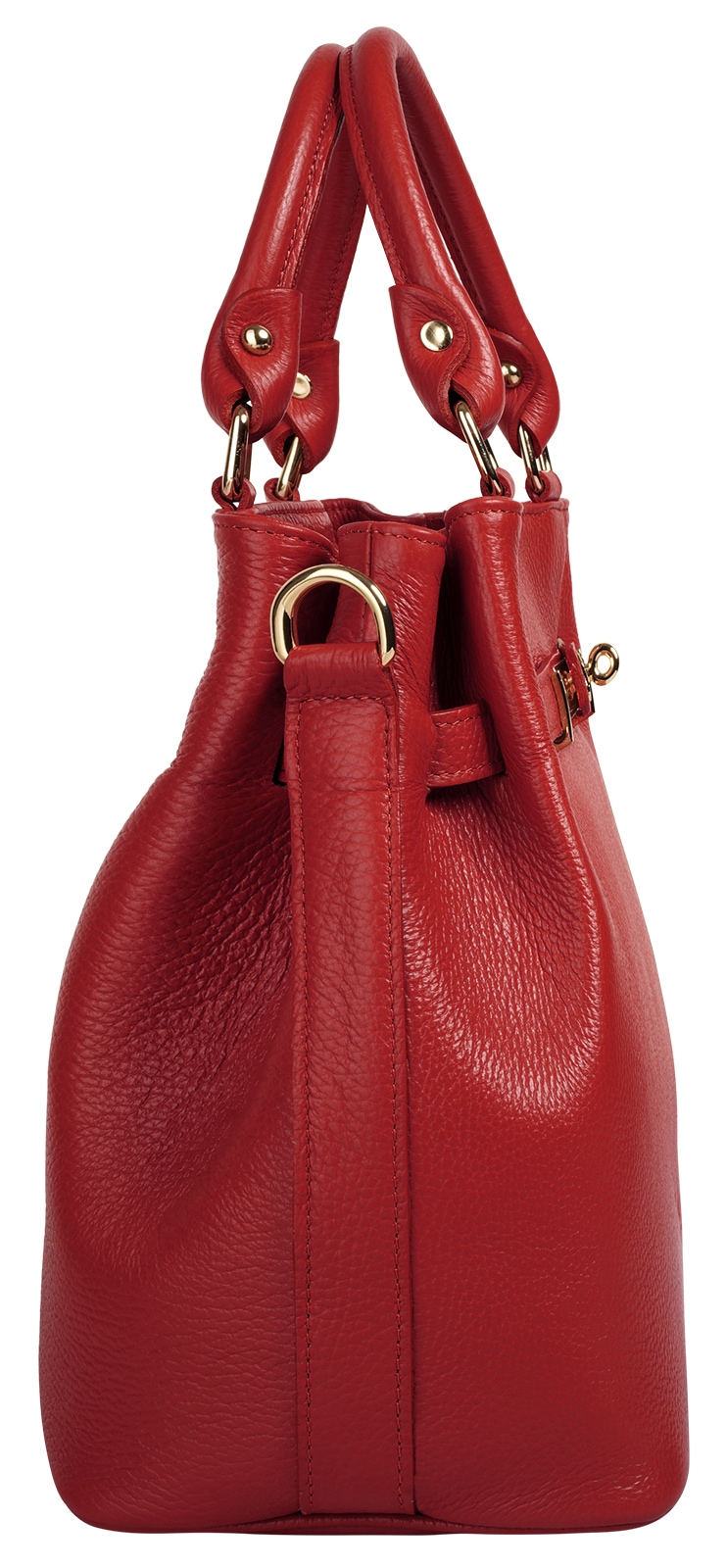 Samantha Look Henkeltasche, echt Leder, Made in Italy, geräumige Henkeltasche mit Smartphonefach