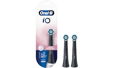 Oral B Aufsteckbürste »iO«, (Black Sanfte Reinigung für elektrische Zahnbürste, 2 Stück) kaufen