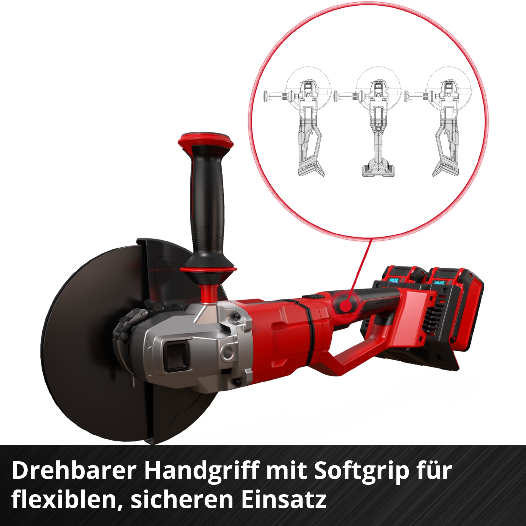 Einhell Akku-Winkelschleifer »AXXIO 36/230 Q«, Power X-Change, ohne Akku und Ladegerät