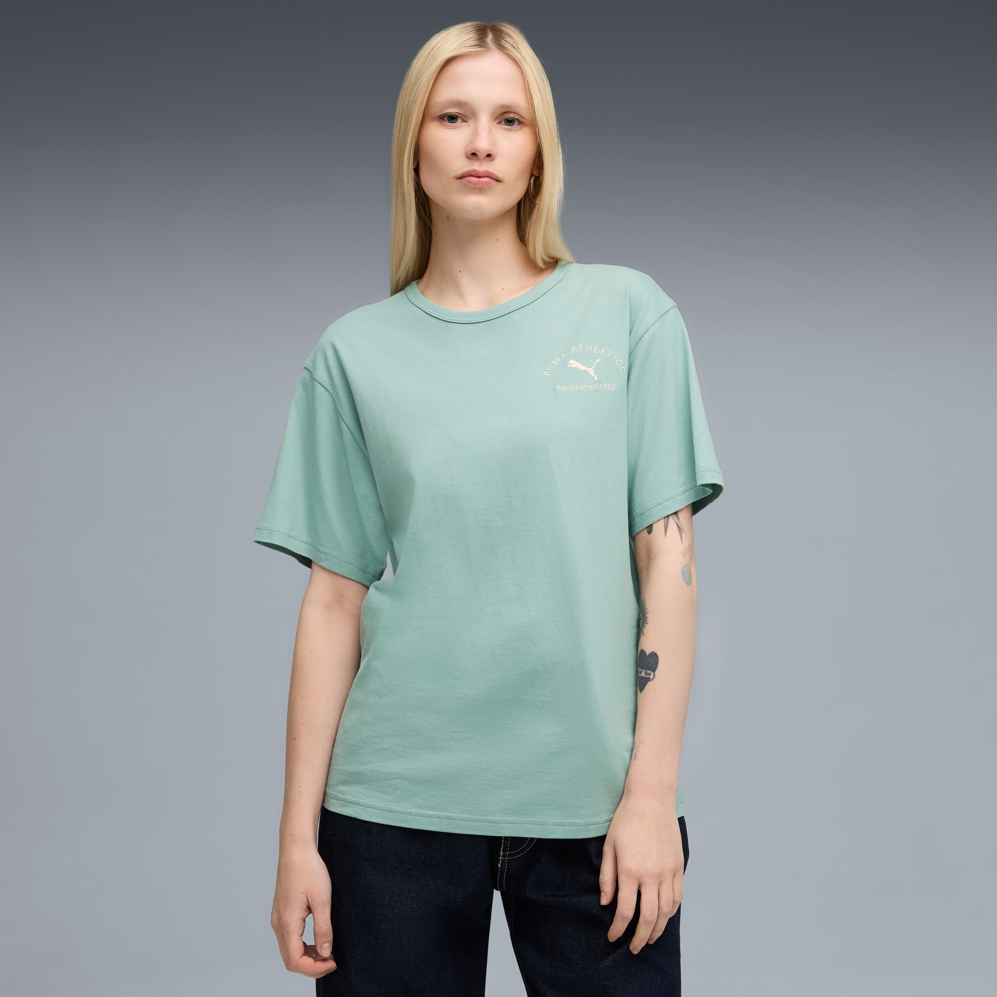 PUMA T-Shirt "CLASS RELAXED TEE" Kurzarm, ohne Verschluss, Rundhalsausschni günstig online kaufen