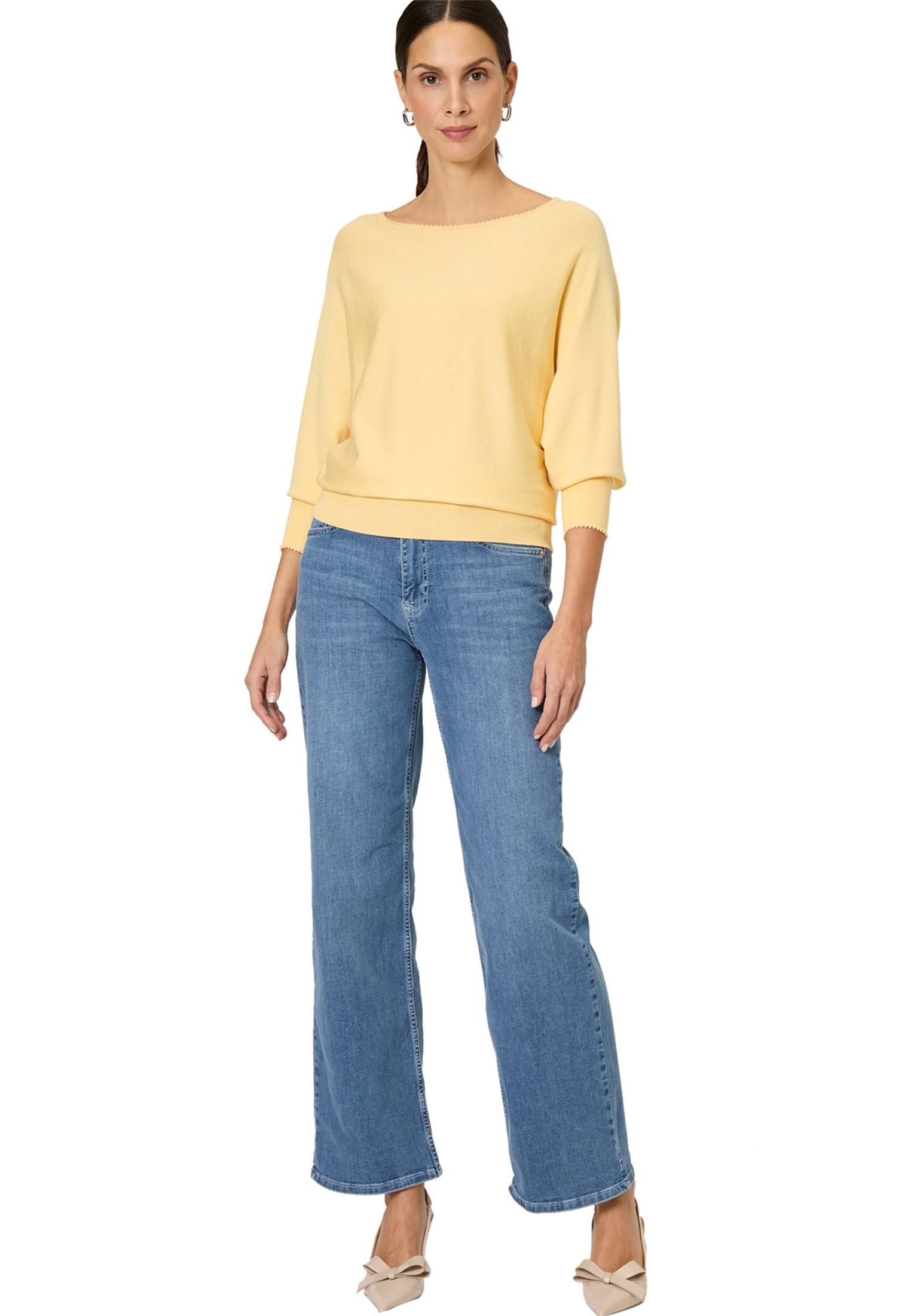 Zero Strickpullover »zero Strickpullover mit U-Boot Ausschnitt«, (1 tlg.), Plain/ohne Details
