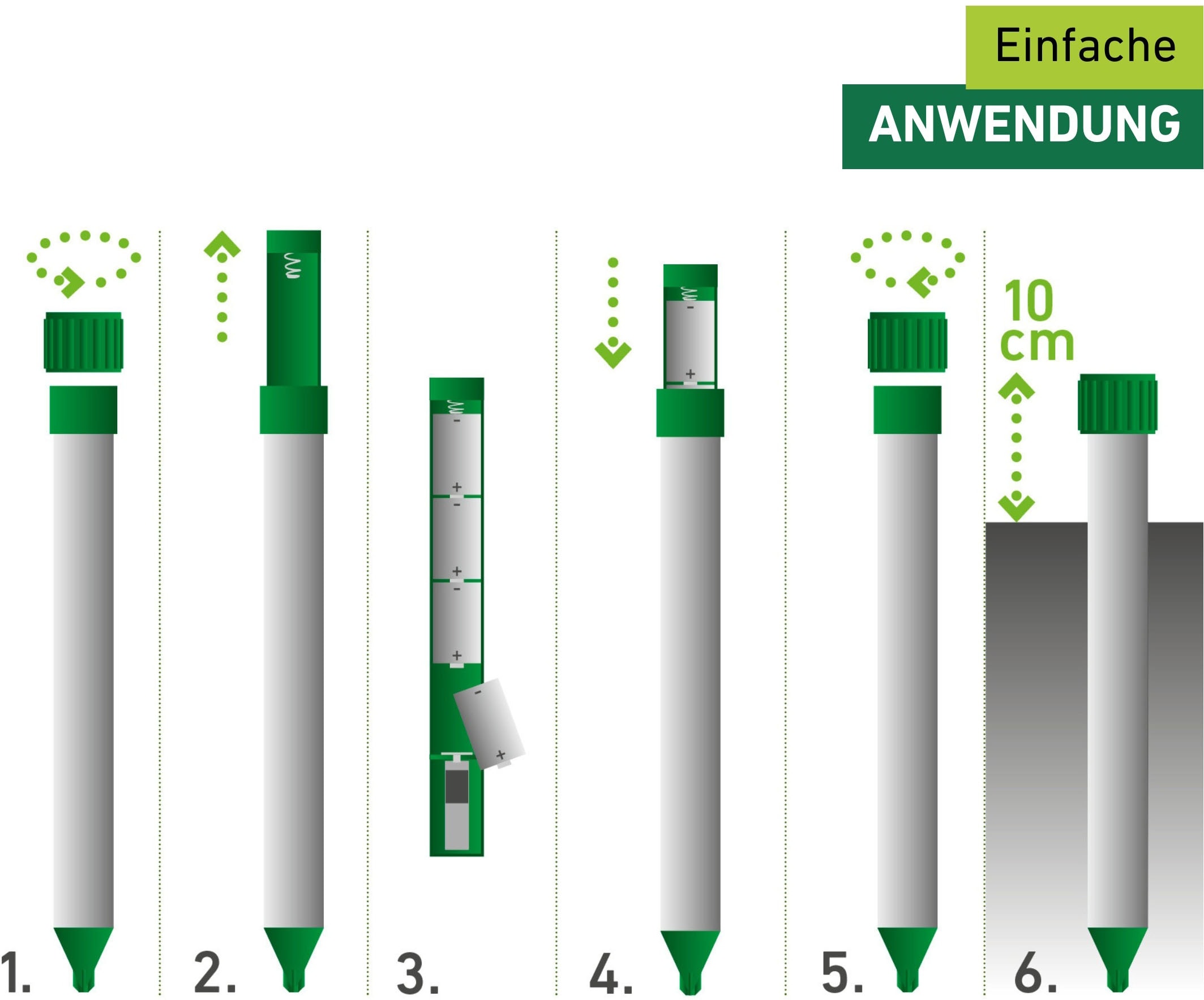 Windhager Ultraschall-Tierabwehr »Maulfwurfschreck und Wühlmausvertreiber Aluminium, batteriebetrieben« Wirkungsbereich 800 m² mit niederfrequenten Schallwellen