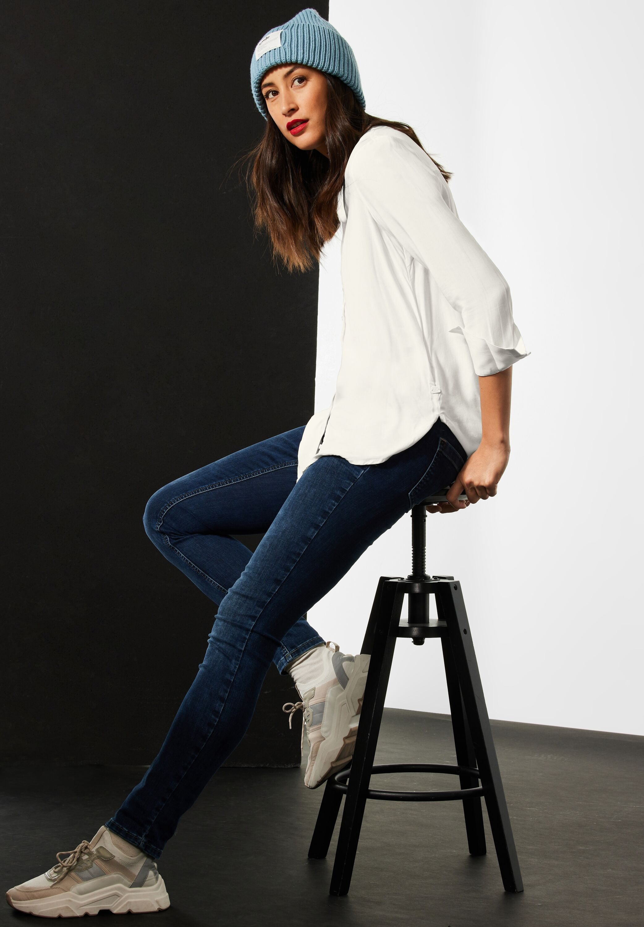 STREET ONE Longbluse, mit durchgehender Knopfleiste vorn